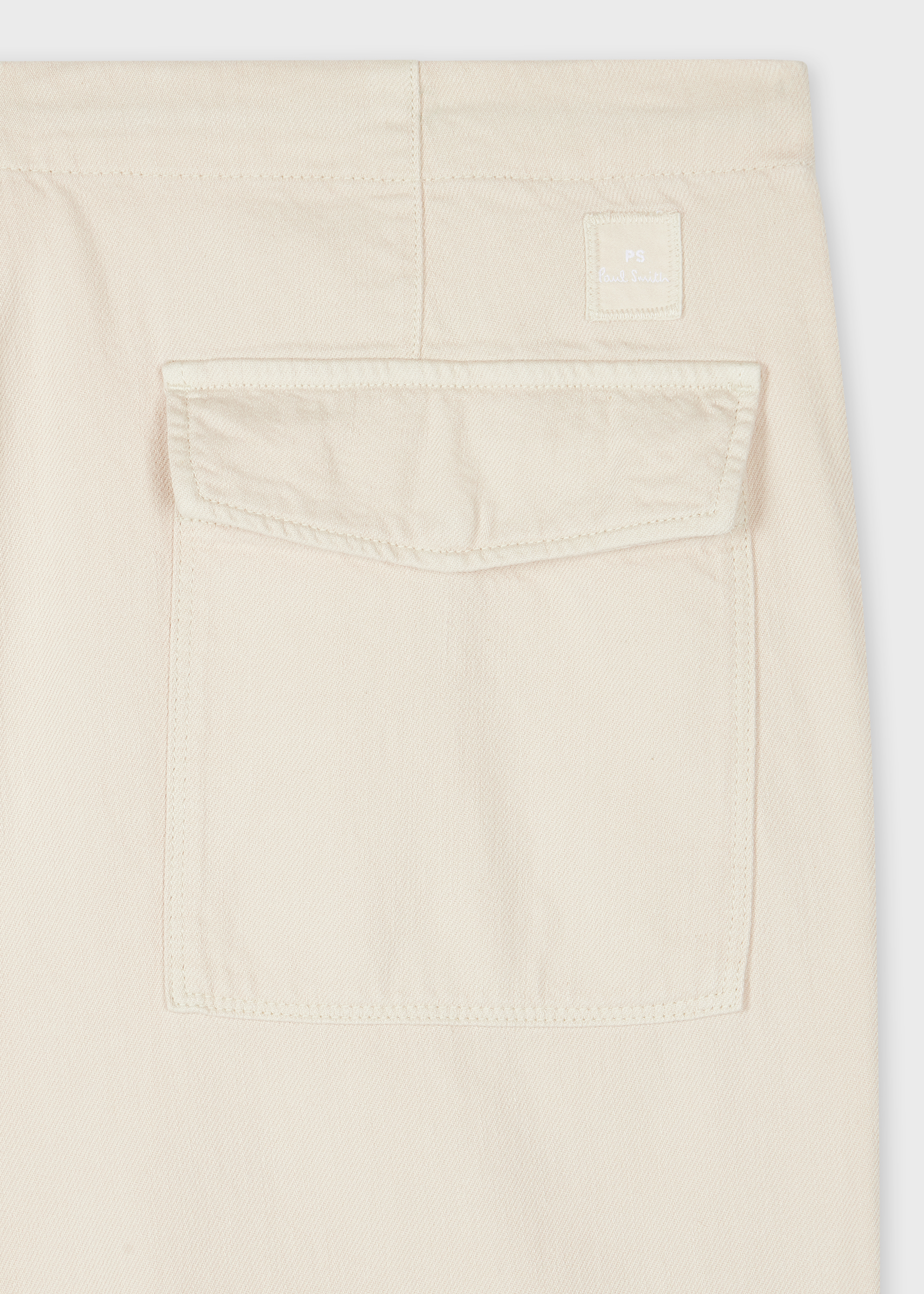 Relaxed-Fit Ecru Cotton-Linen Trousers thumbnail 7