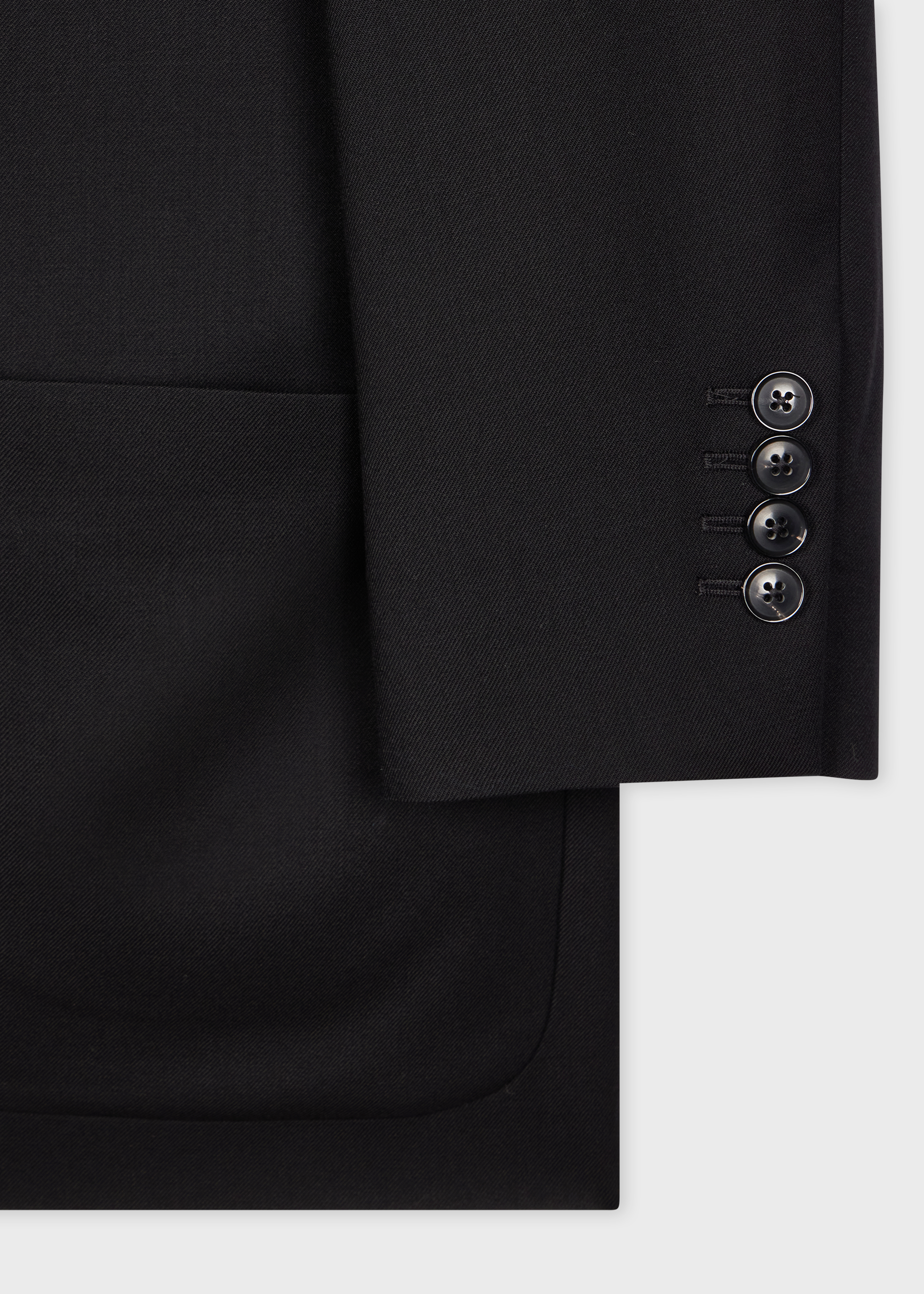 A Suit To Travel In - Black Wool Unlined Blazer thumbnail 10