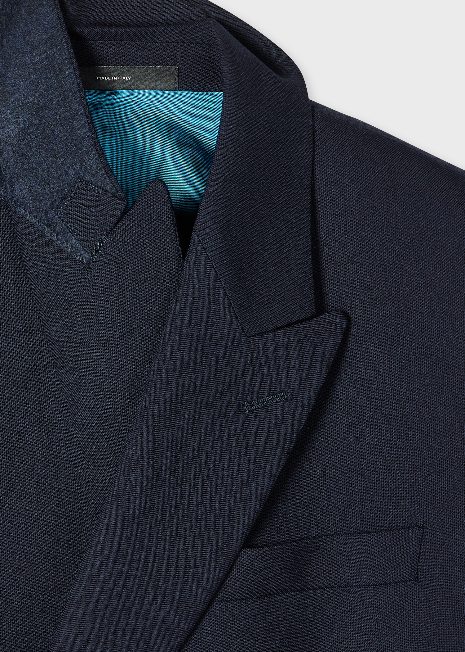 Tailored-Fit Navy 'Suit To Travel In' Double-Breasted Blazer thumbnail 7