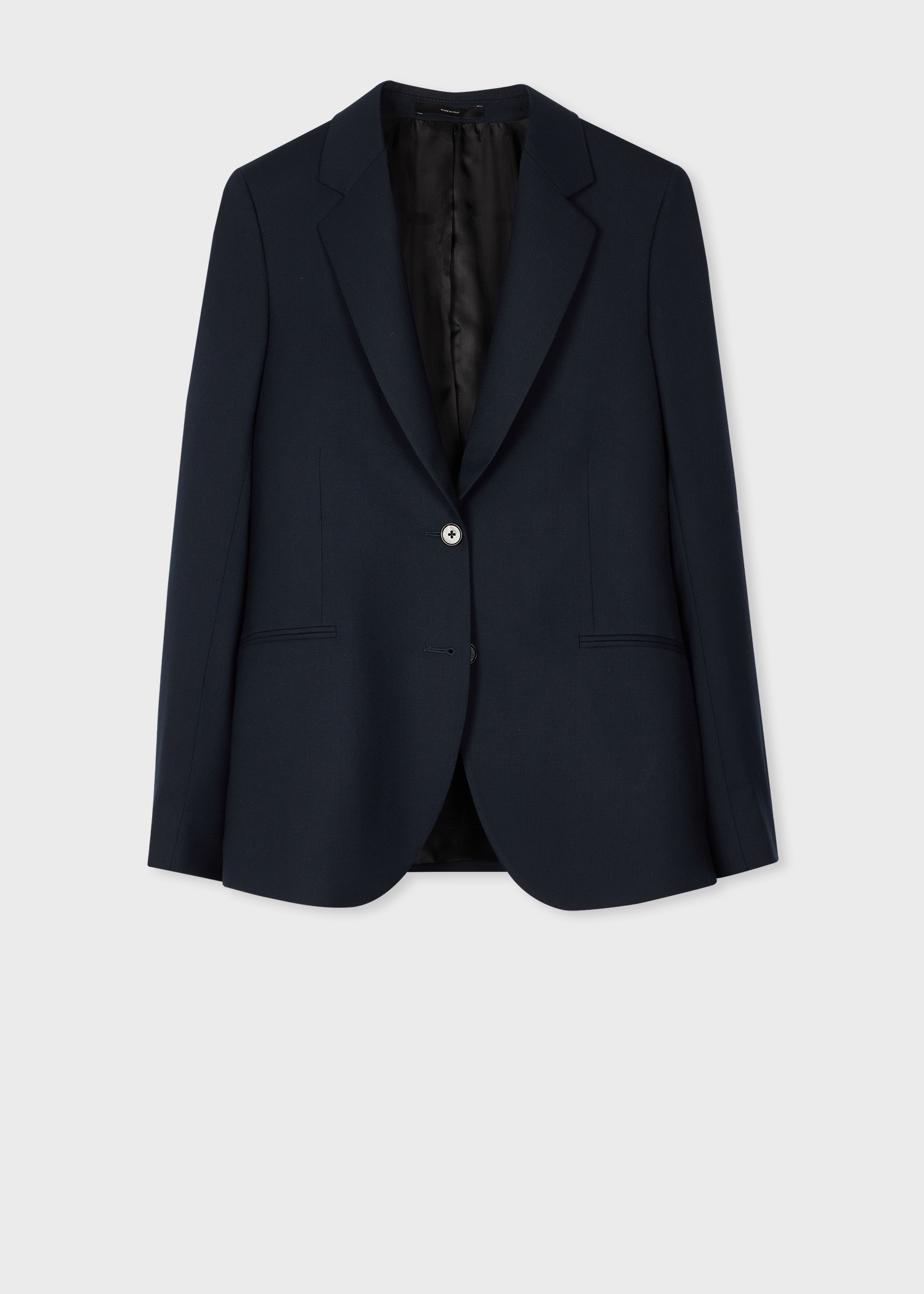 Women's A Suit To Travel In - Black Wool Two-Button Blazer