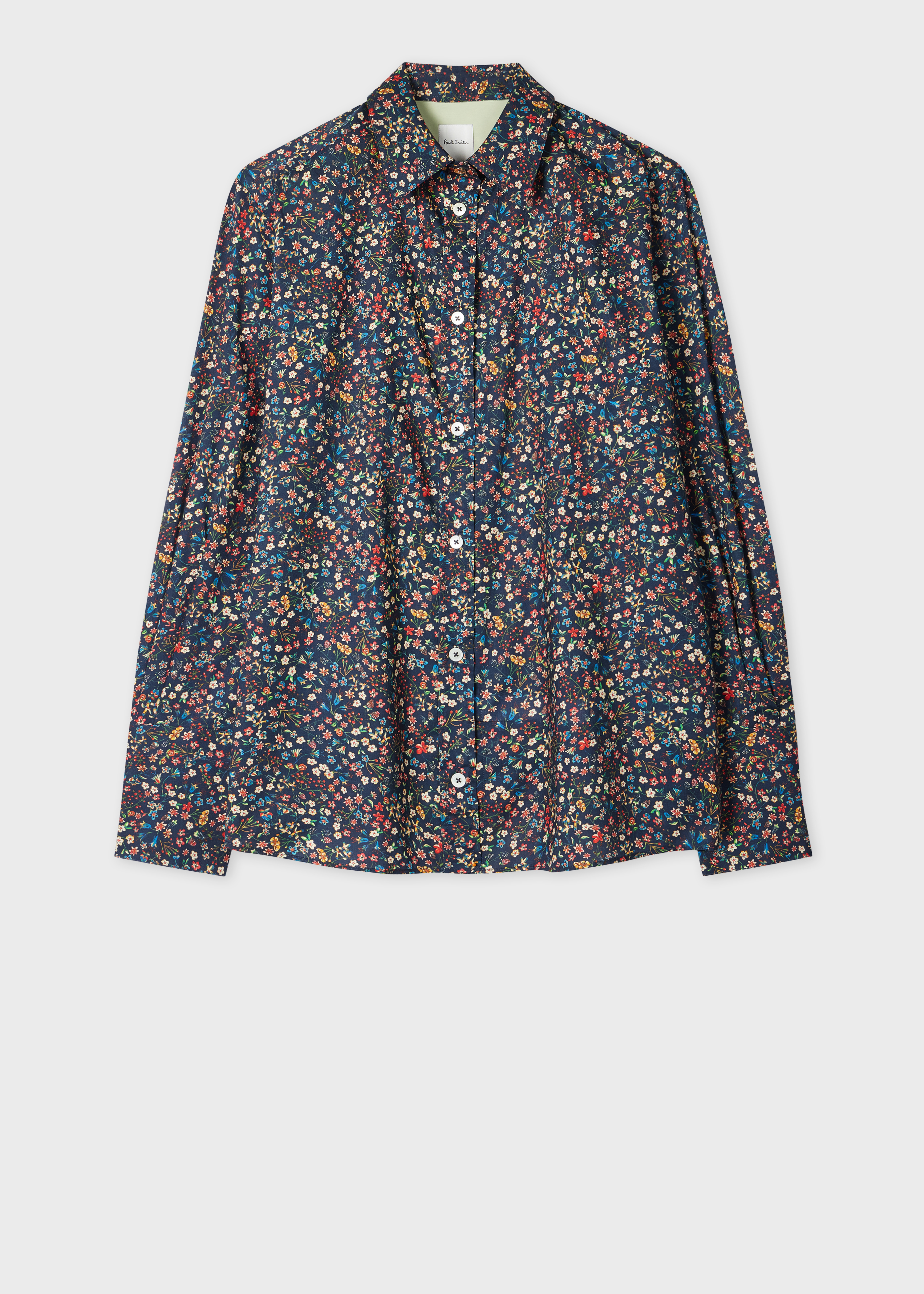 Paul Smith Tailored-Fit Multicolour 'Pencil Floral' Print