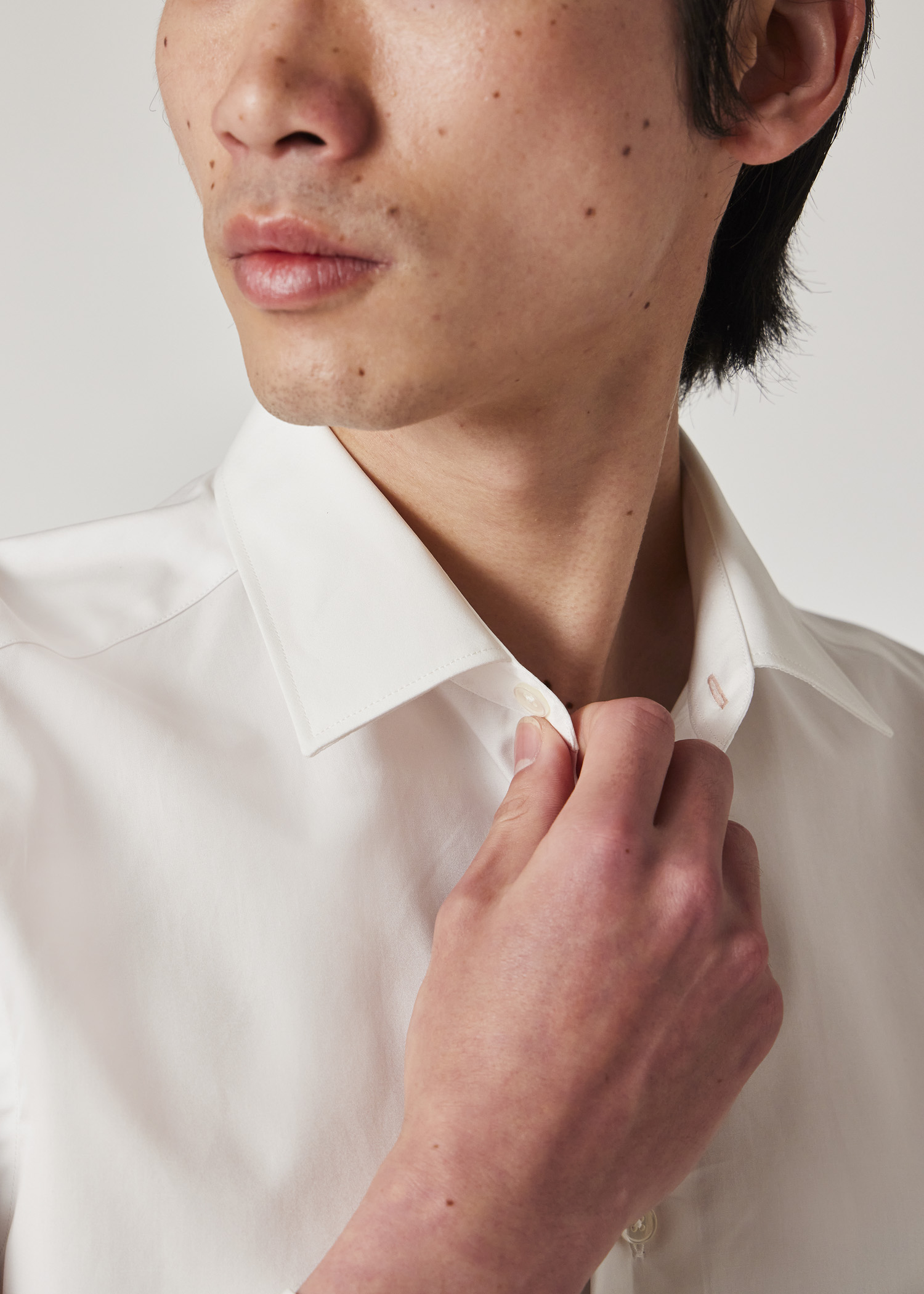 paul smith dress shirt Men's Blue 'Swan' Print Viscose-Blend Shirt