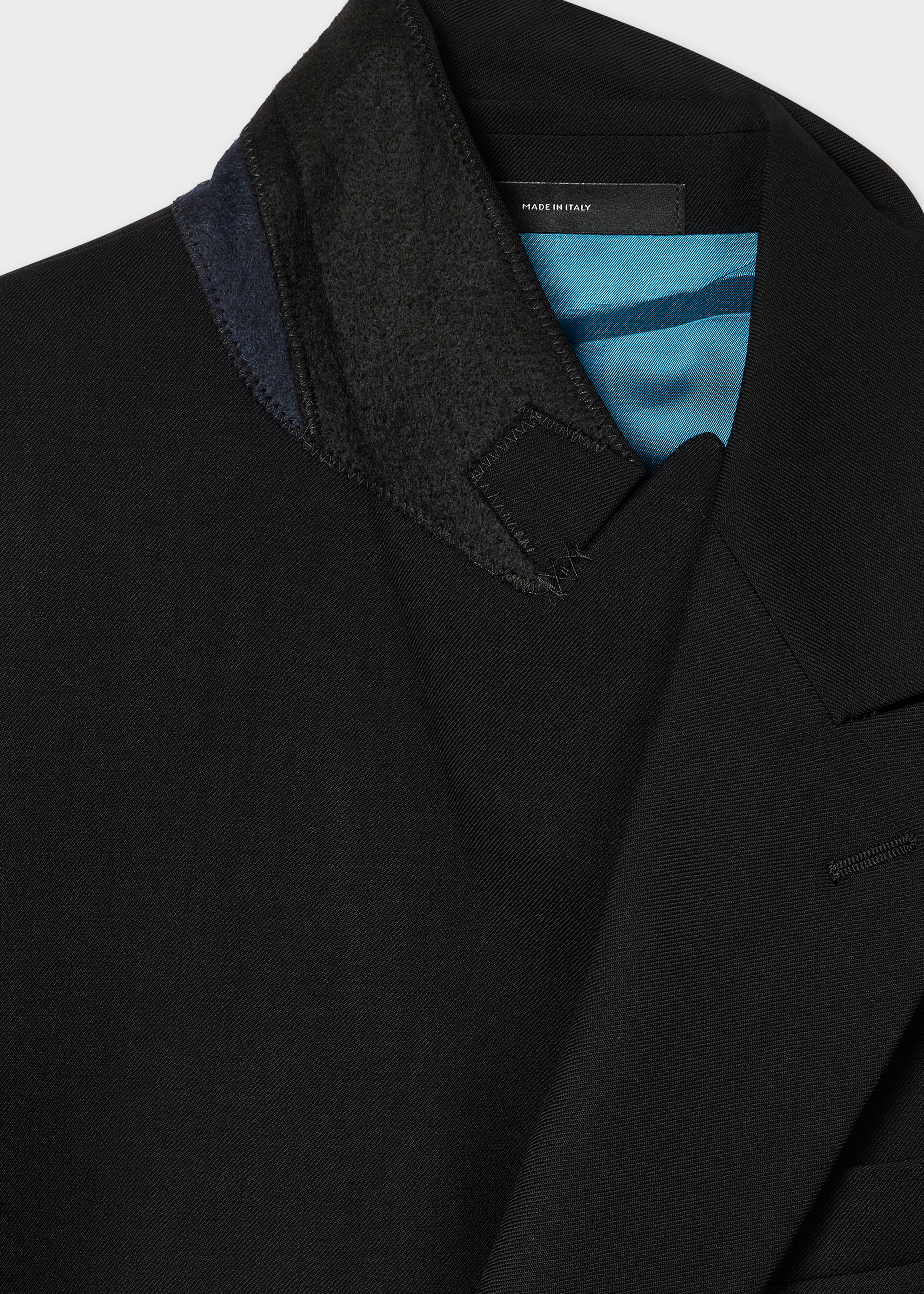 Tailored-Fit Black 'Suit To Travel In' Double-Breasted Blazer thumbnail 3