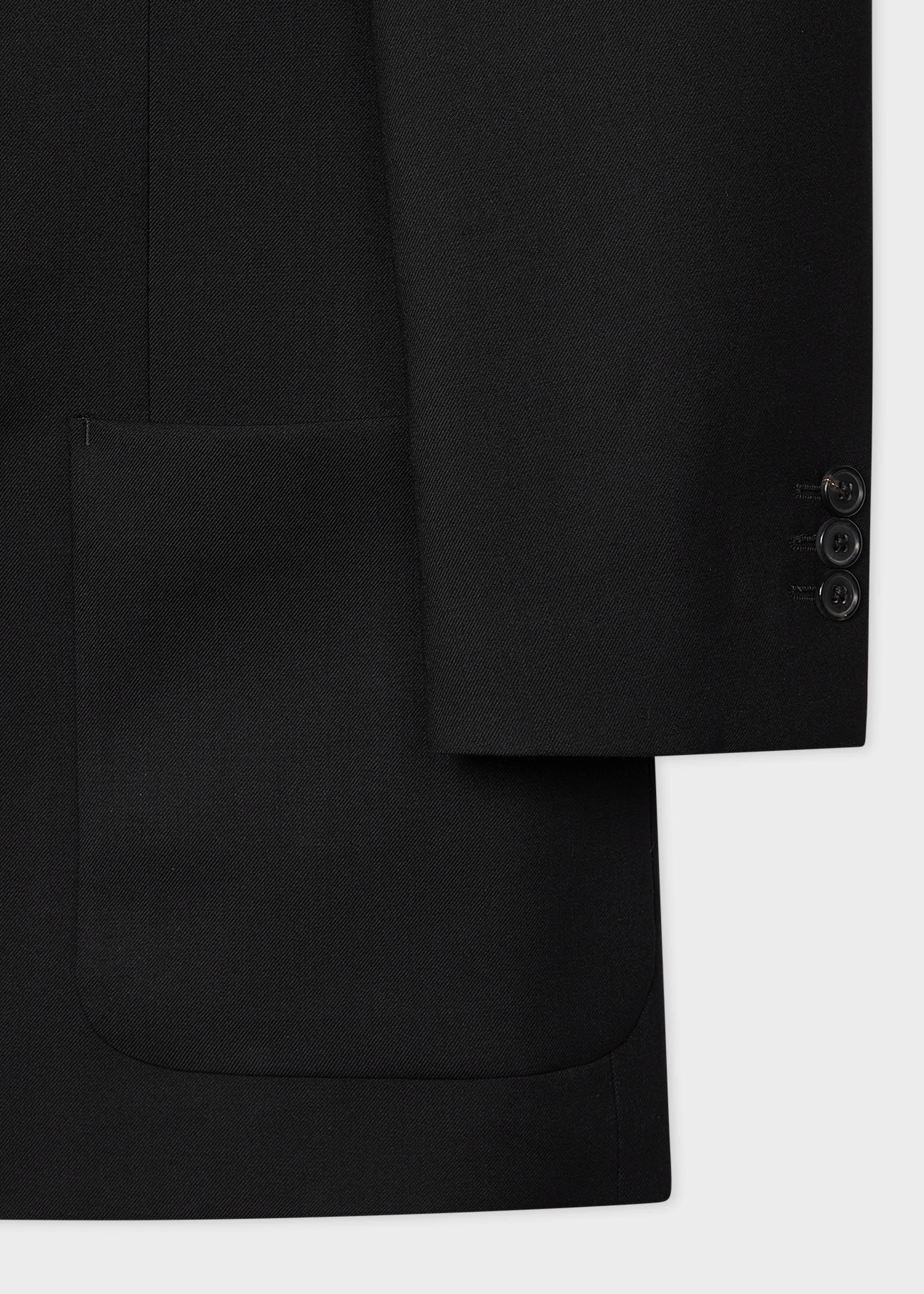 Tailored-Fit Black 'Suit To Travel In' Double-Breasted Blazer thumbnail 4