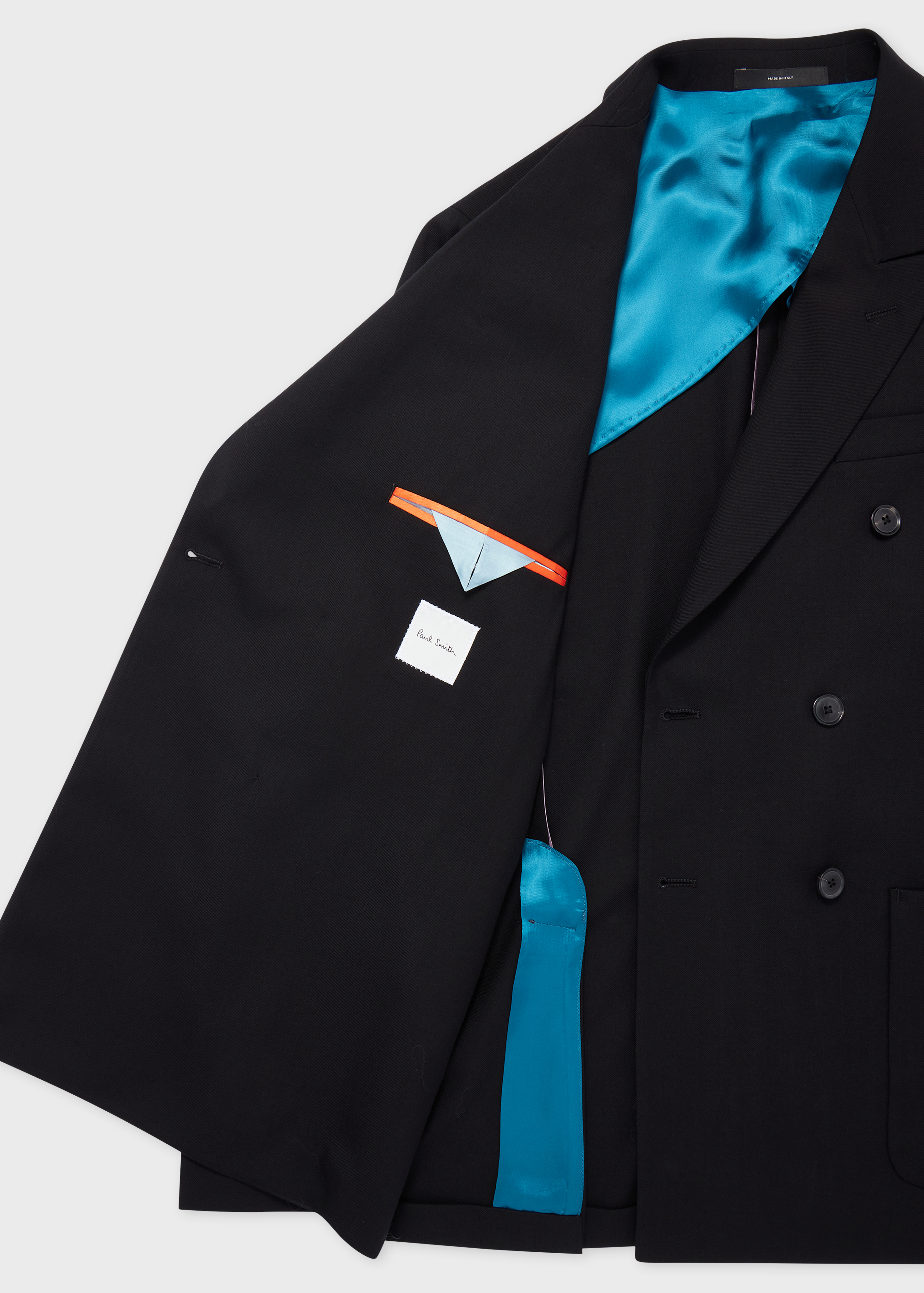 Tailored-Fit Black 'Suit To Travel In' Double-Breasted Blazer thumbnail 6