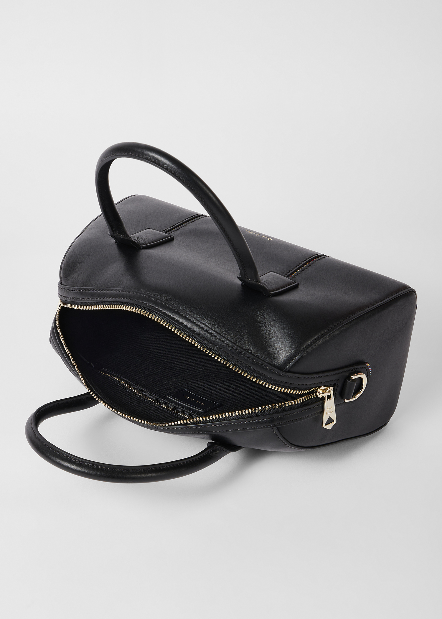 Women's Small Leather Black 'Boston' Bag