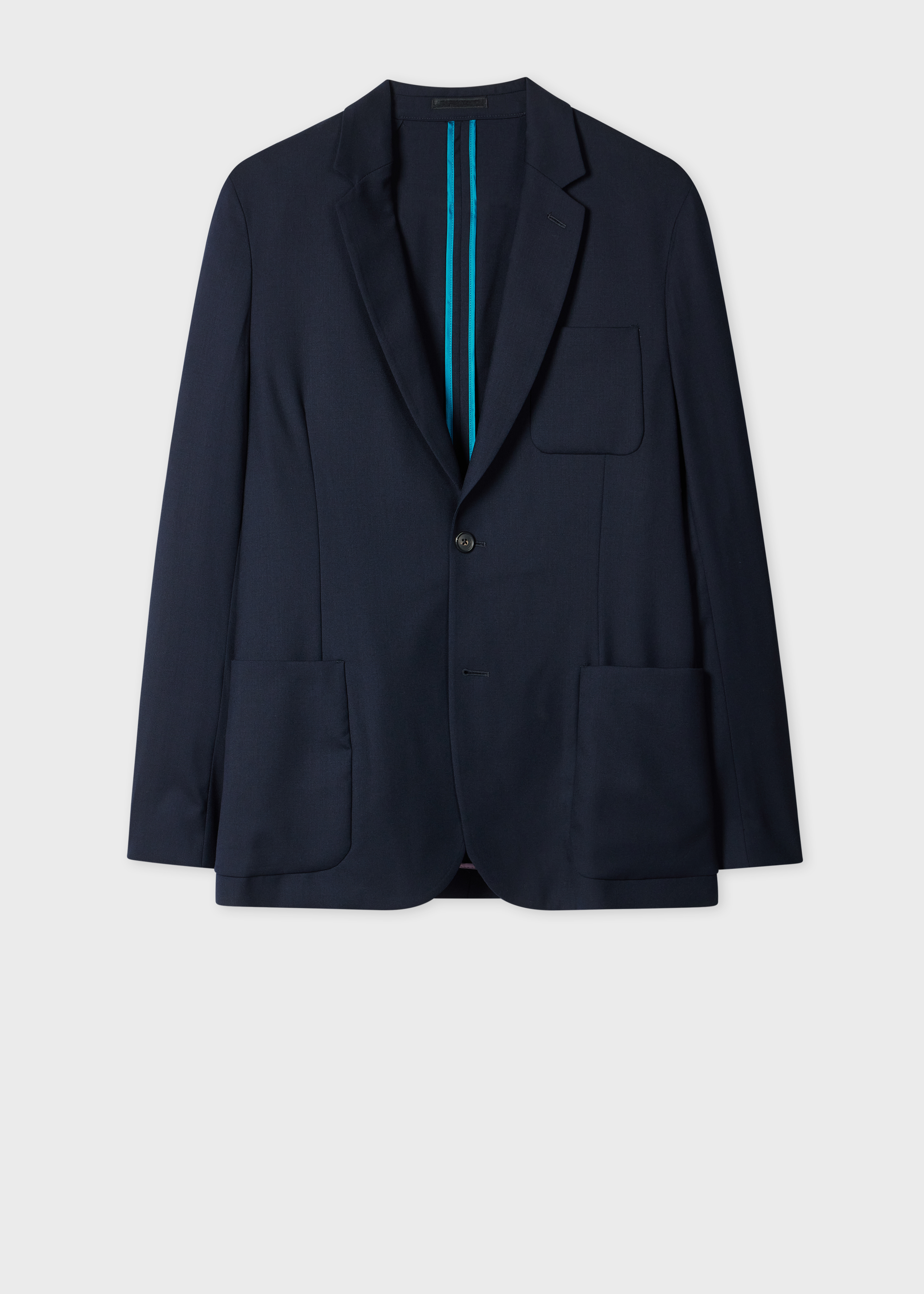 A Suit To Travel In - Navy Wool Unlined Blazer thumbnail 6
