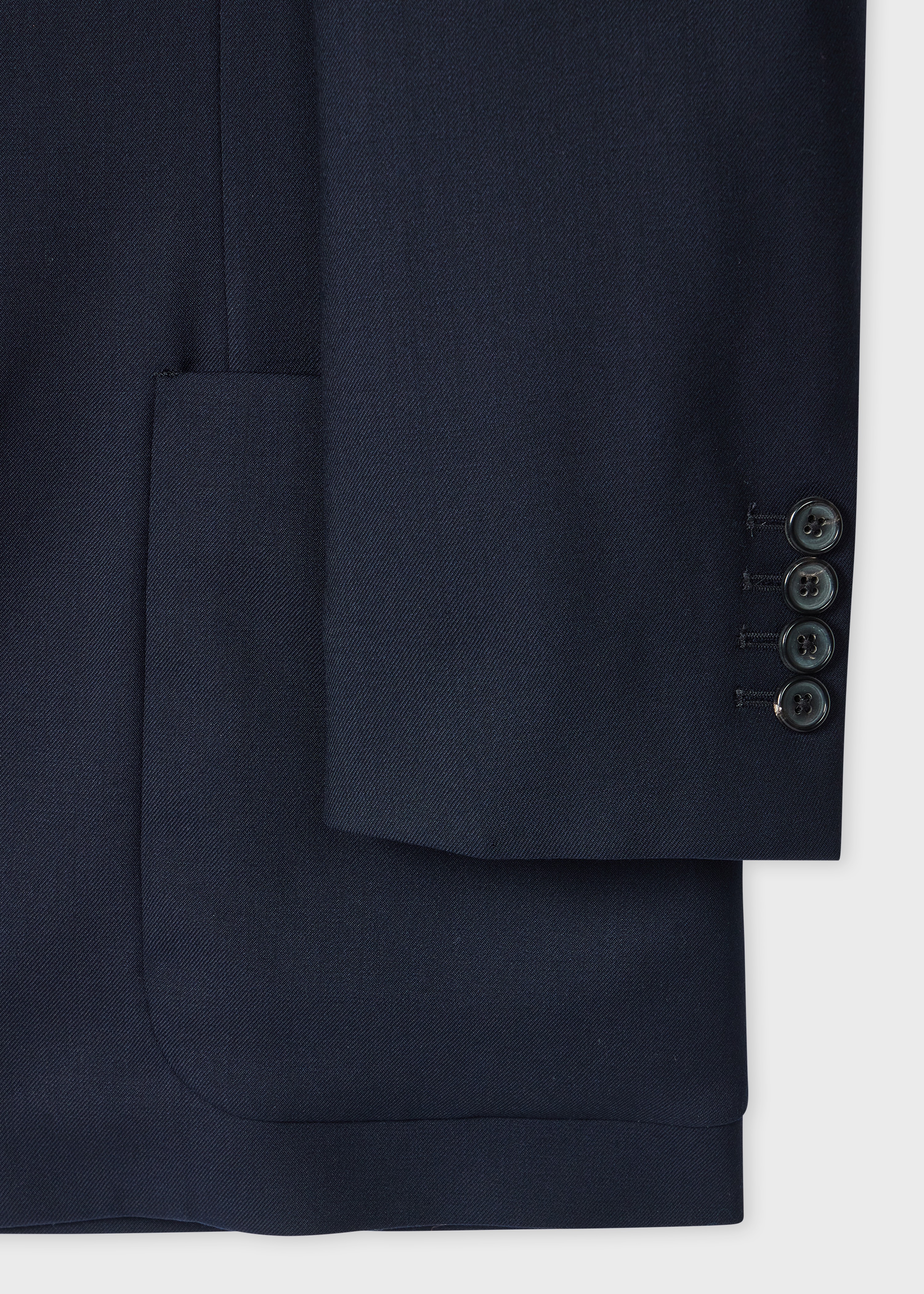 A Suit To Travel In - Navy Wool Unlined Blazer thumbnail 8