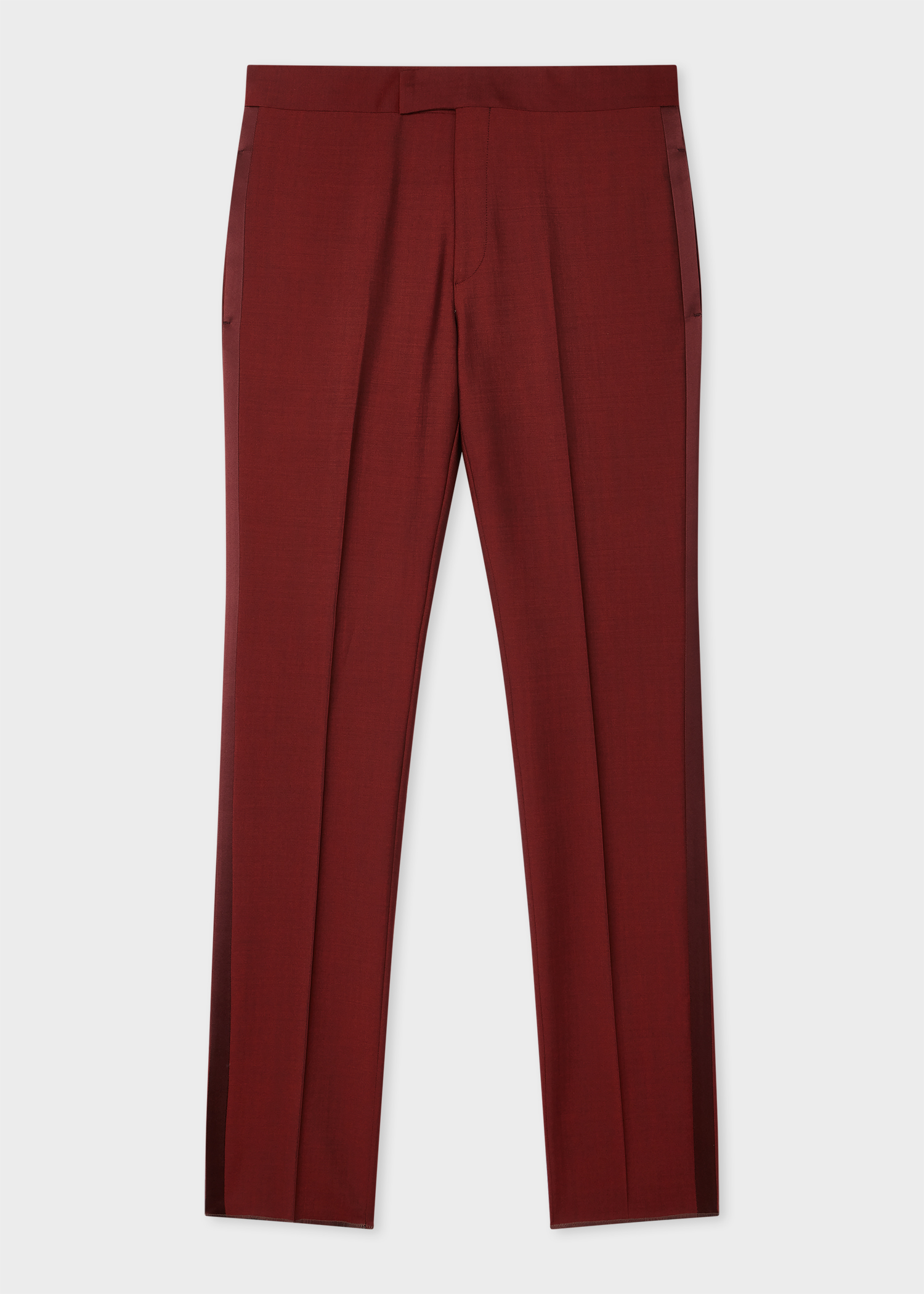 The Soho - Tailored-Fit Burgundy Wool-Mohair Evening Suit thumbnail 12
