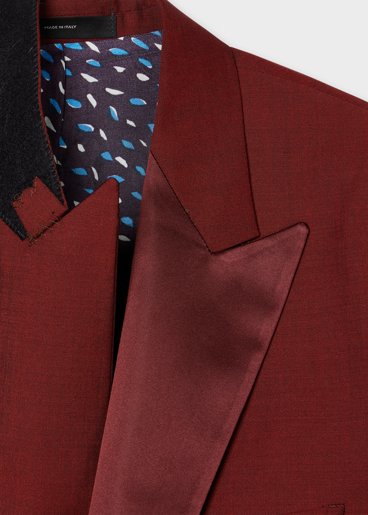 The Soho - Tailored-Fit Burgundy Wool-Mohair Evening Suit thumbnail 14