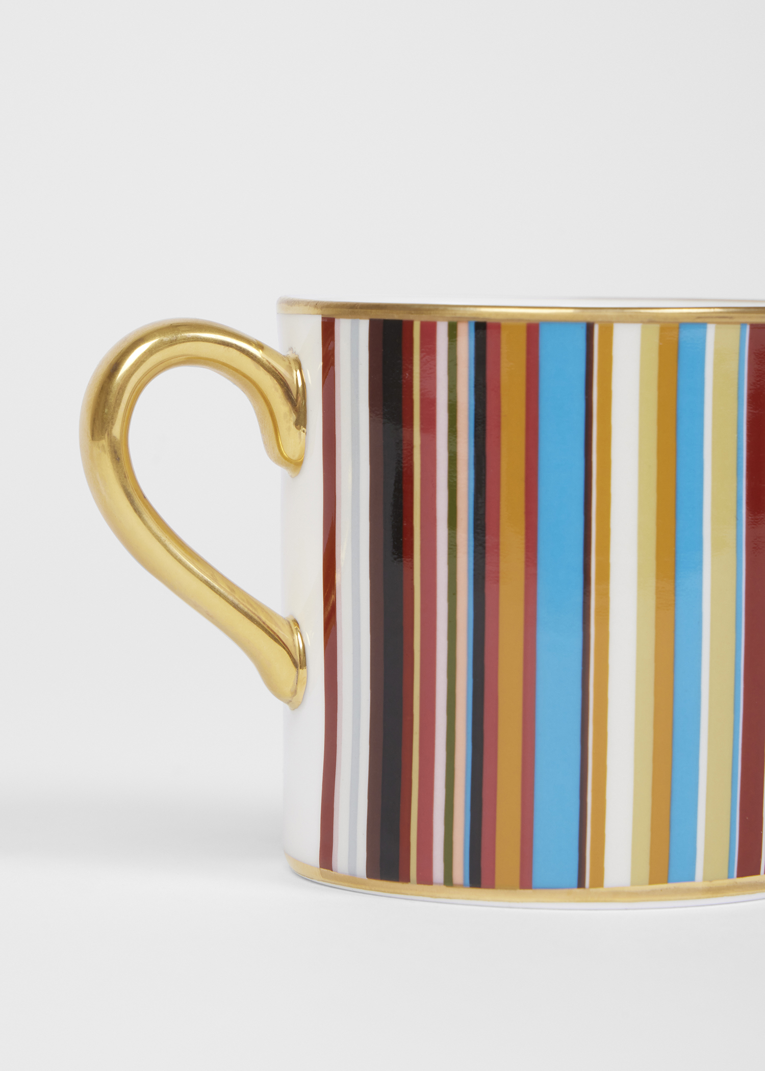 Our Made in England Signature Stripe Espresso Cup and Saucer