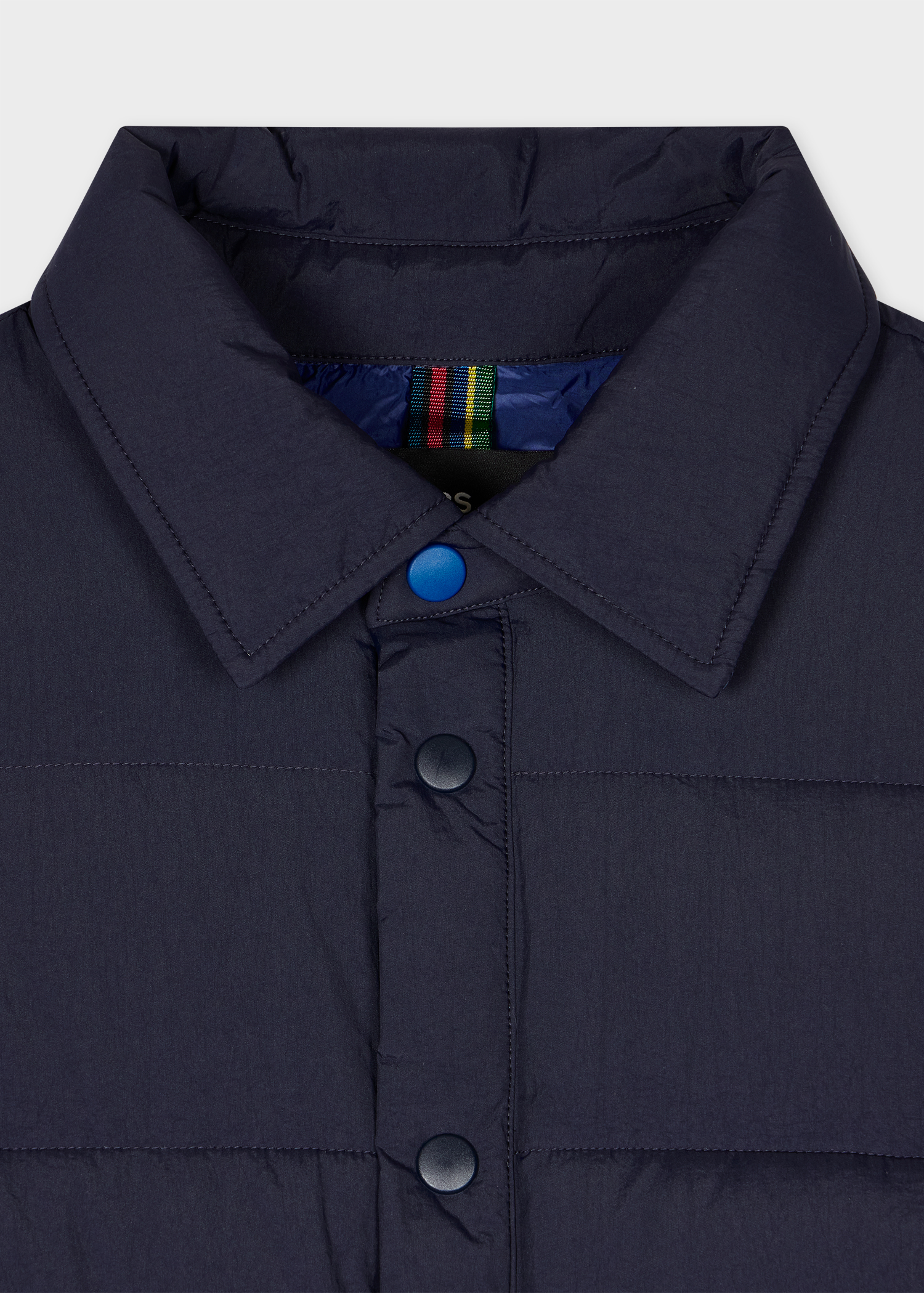 Navy Recycled-Nylon Wadded Jacket thumbnail 3