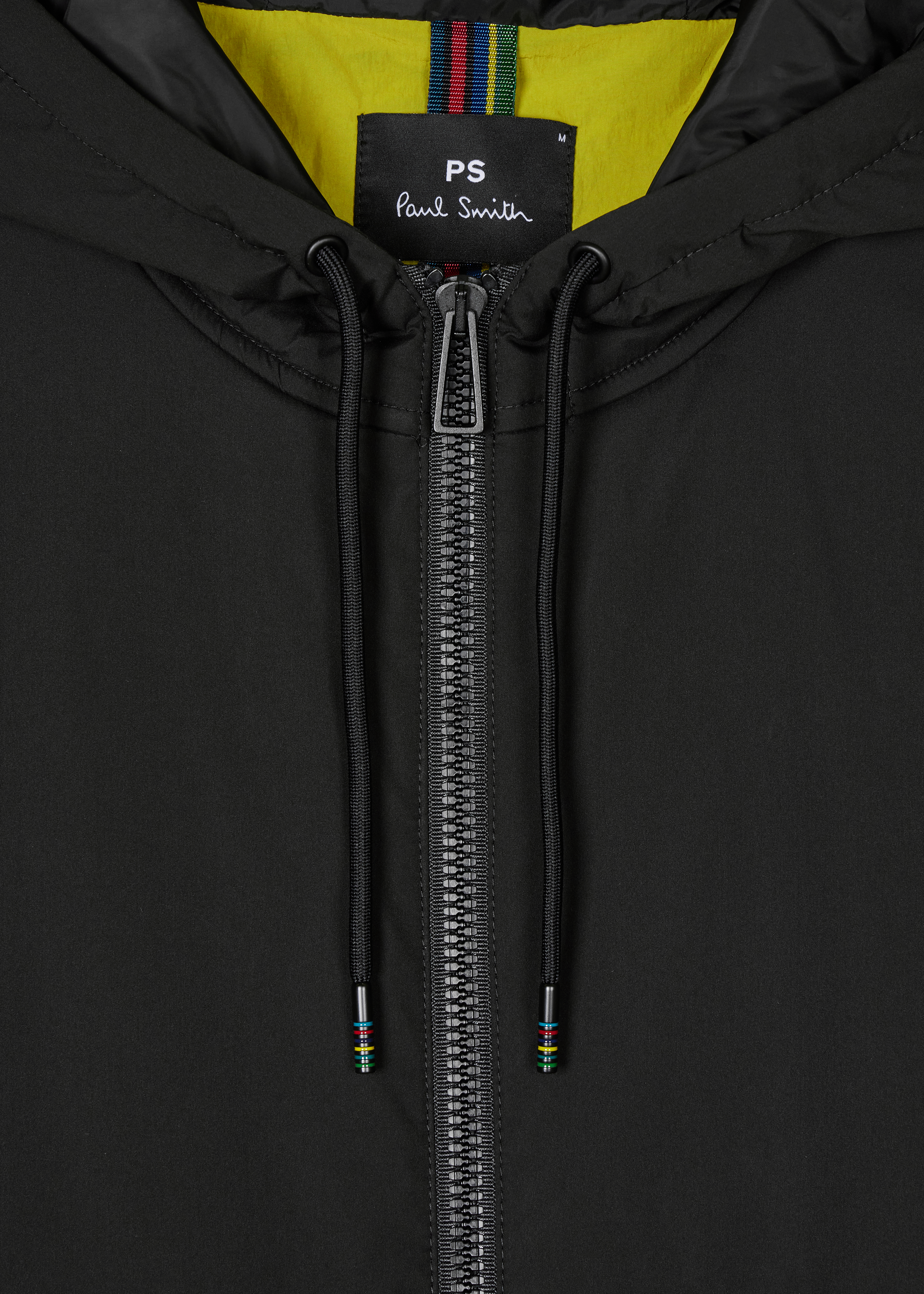 Black Mixed Media Hooded Jacket thumbnail 2