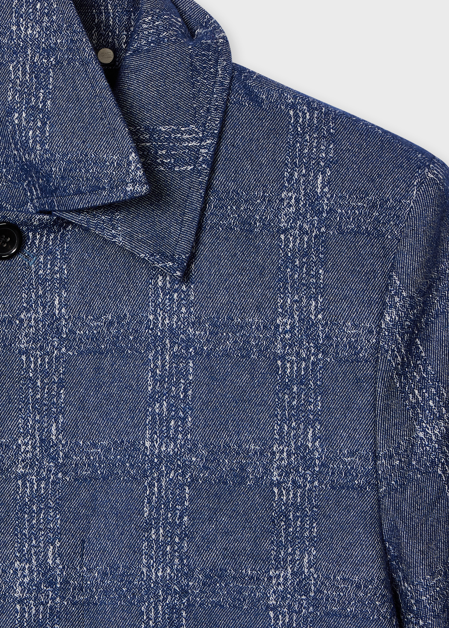 Blue Marl Jacquard Cropped Jacket thumbnail 6