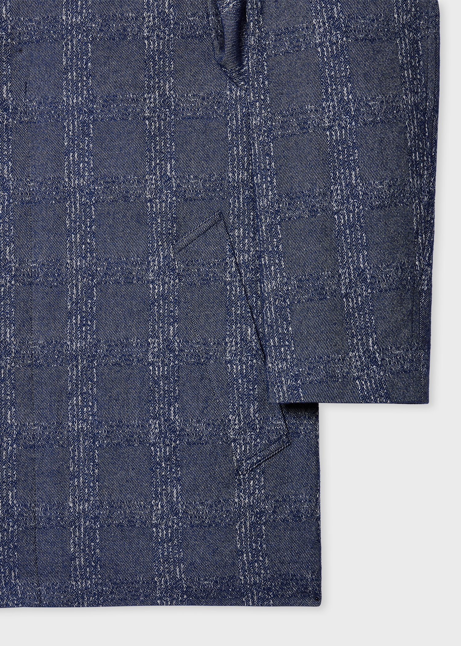 Blue Marl Jacquard Cropped Jacket thumbnail 7