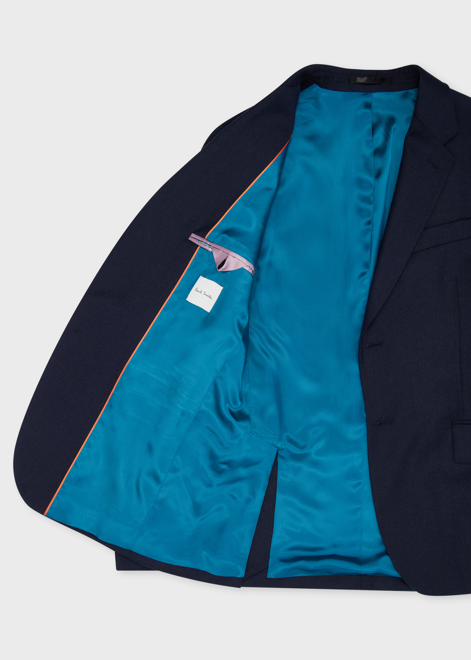 Tailored-Fit Navy Overdyed Wool-Cashmere Flannel Blazer thumbnail 4