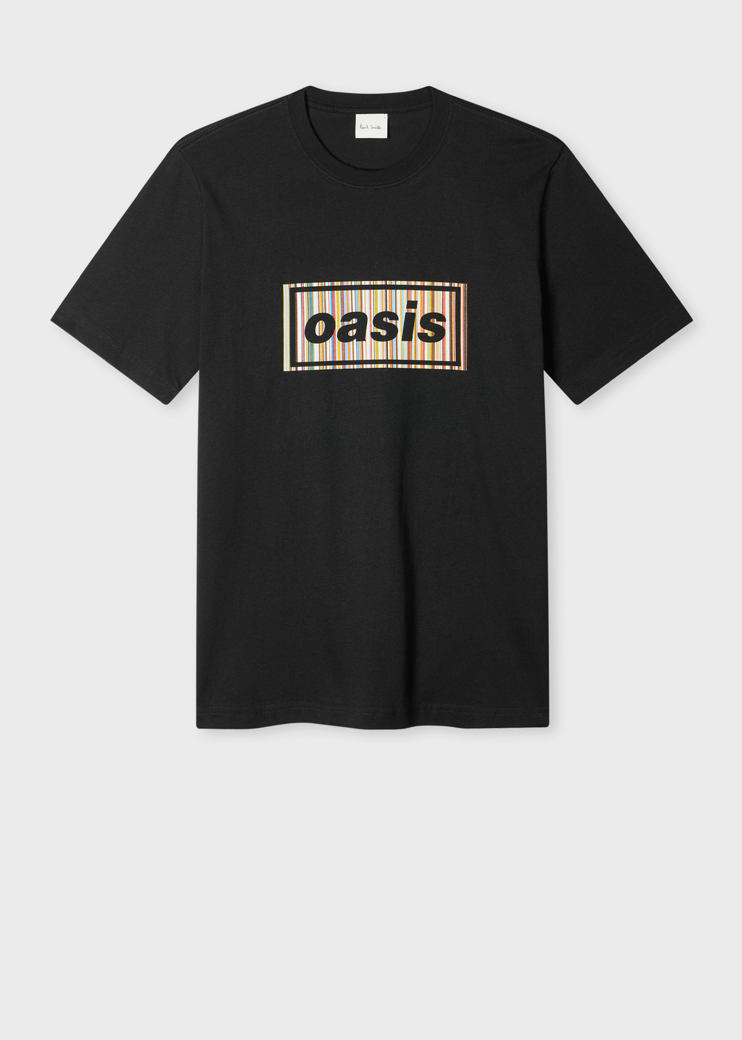 Paul Smith x Oasis - Black 'Signature Stripe' Logo T-Shirt