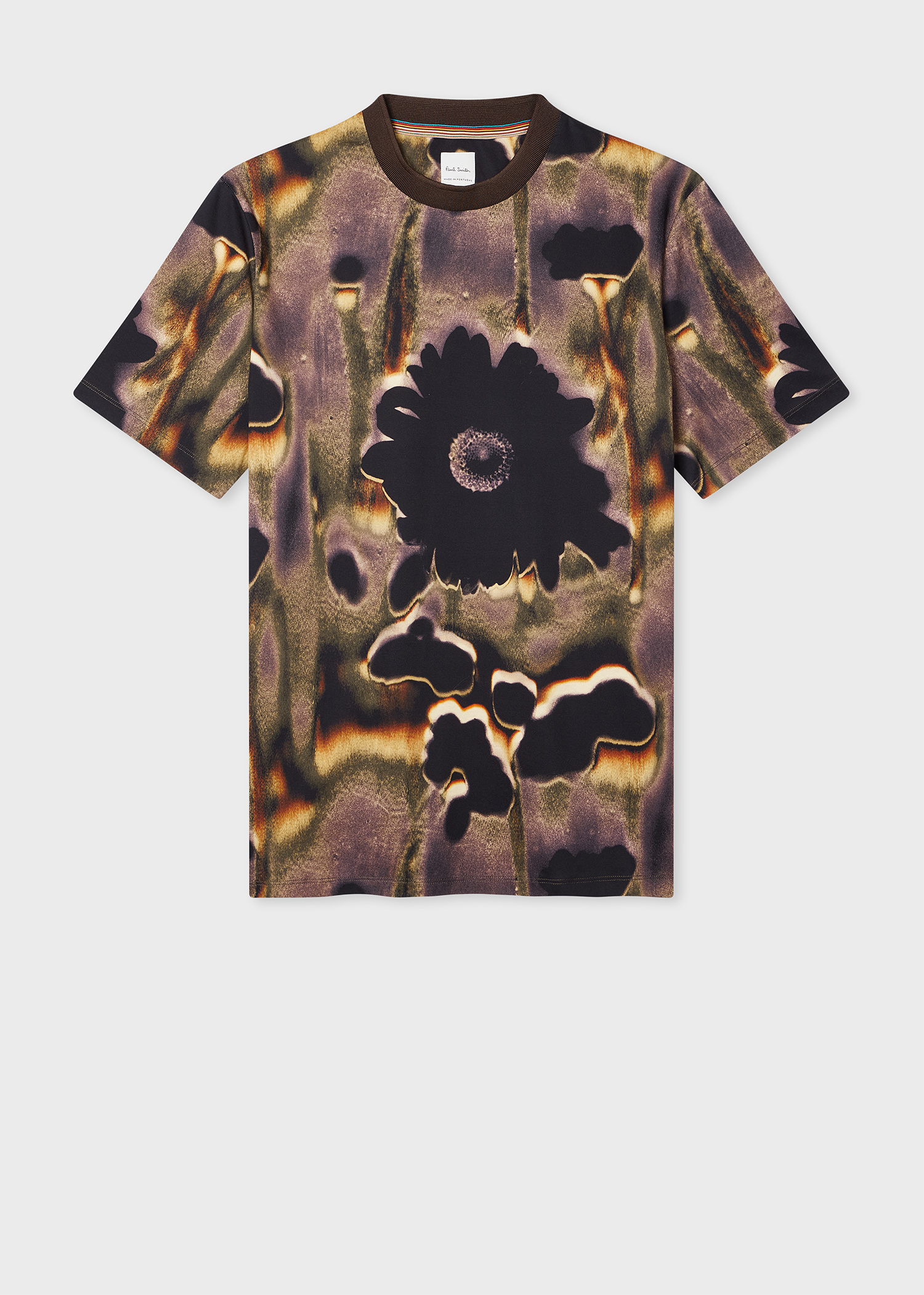 Men's 'Field Flowers' Print Cotton T-Shirt