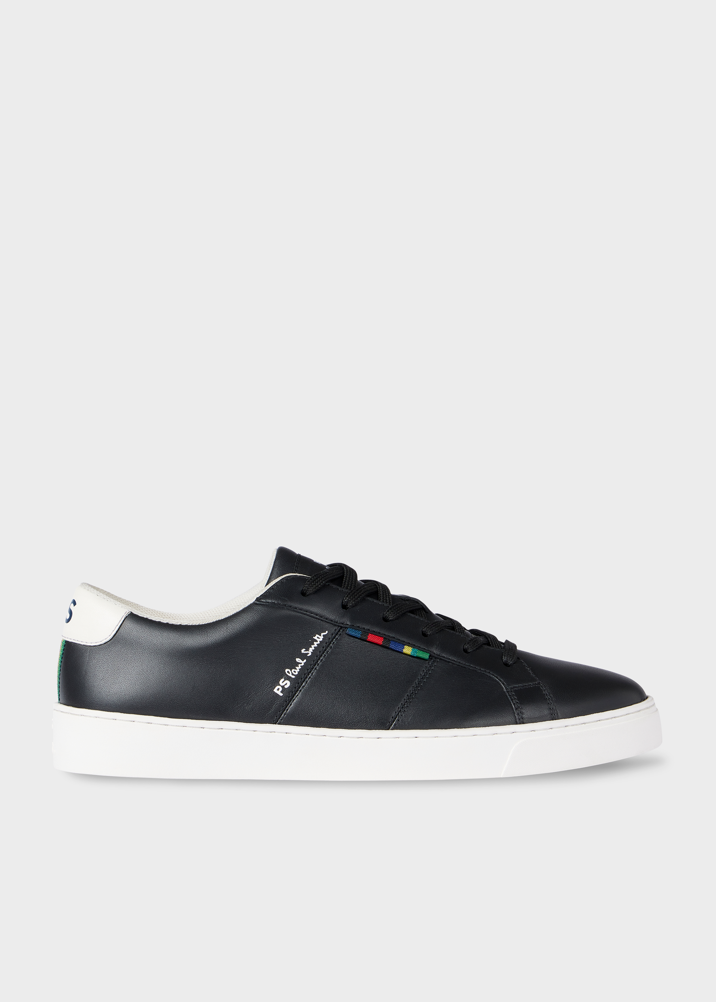 Men's Black Leather 'Beech' Trainers Men's Black Leather 'Beech' Trainers