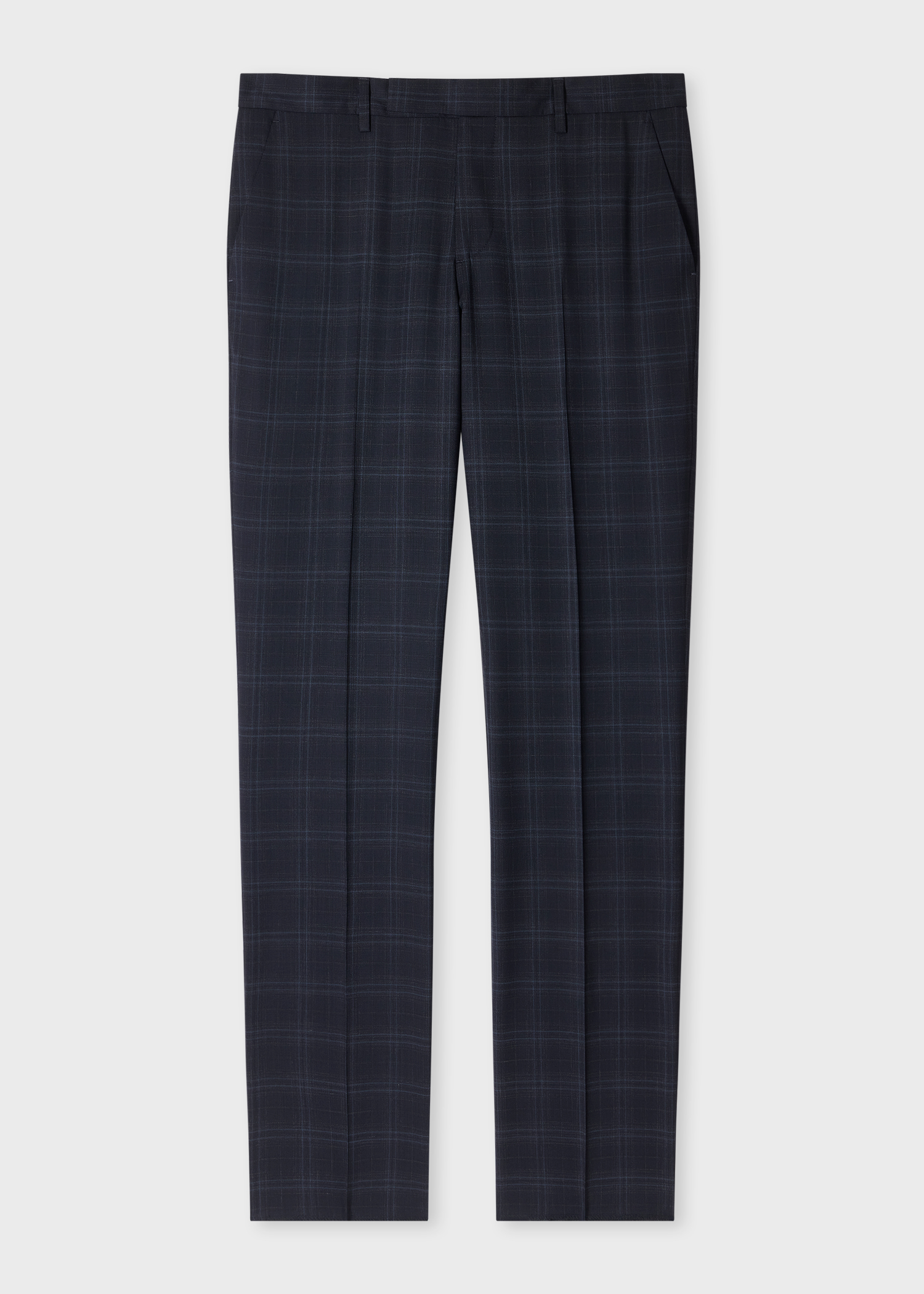 The Soho - Tailored-Fit Navy Check Wool Suit thumbnail 6