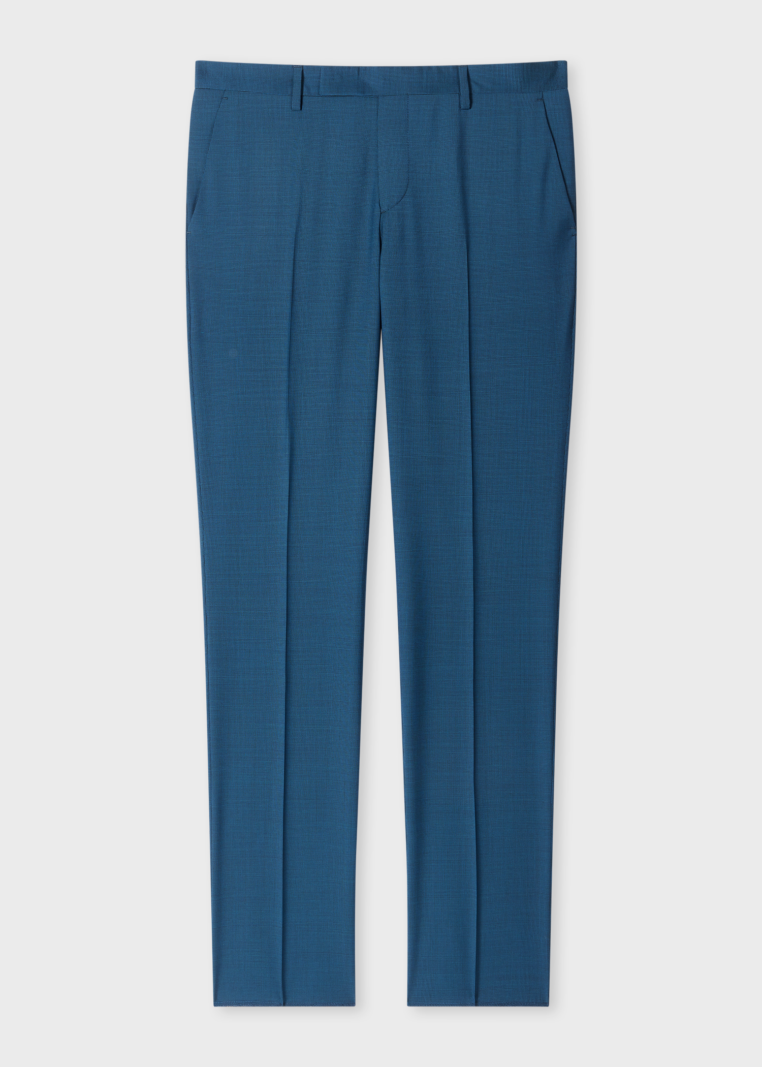 The Soho - Tailored-Fit Petrol Blue Puppytooth Suit thumbnail 5