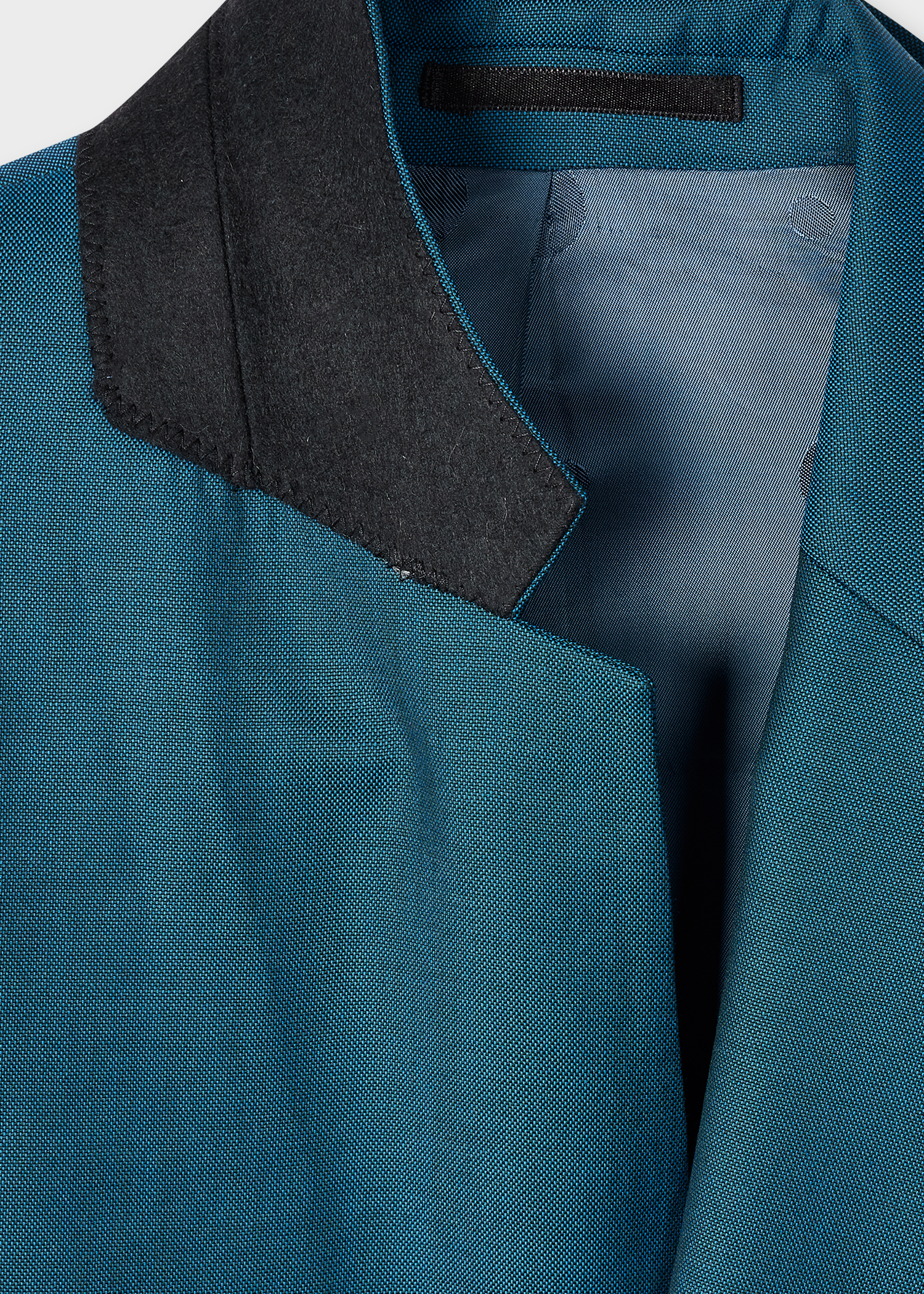 The Soho - Tailored-Fit Teal Wool Suit thumbnail 2
