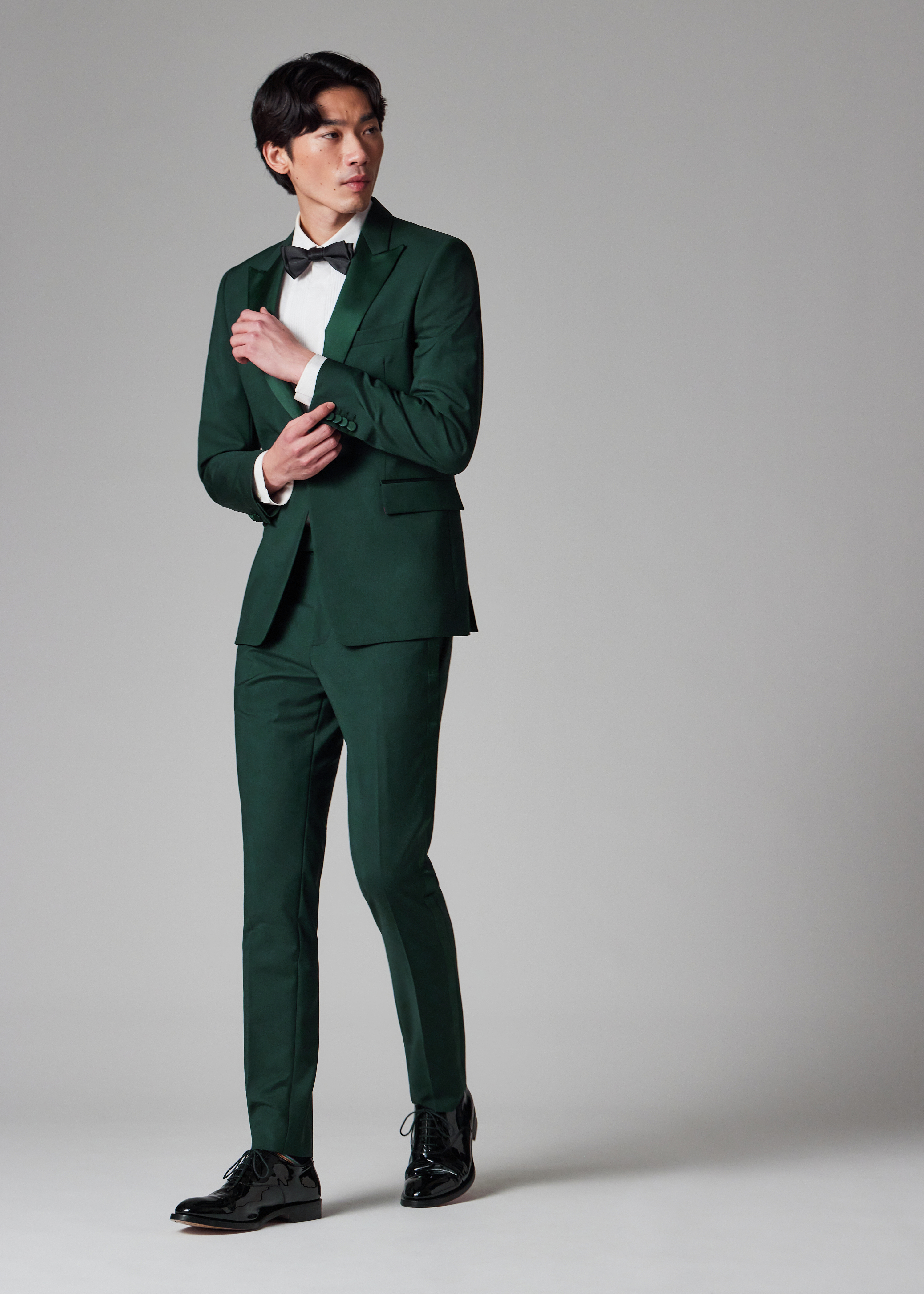 Paul Smith Slim-Fit Dark Green Wool-Mohair Evening Trousers