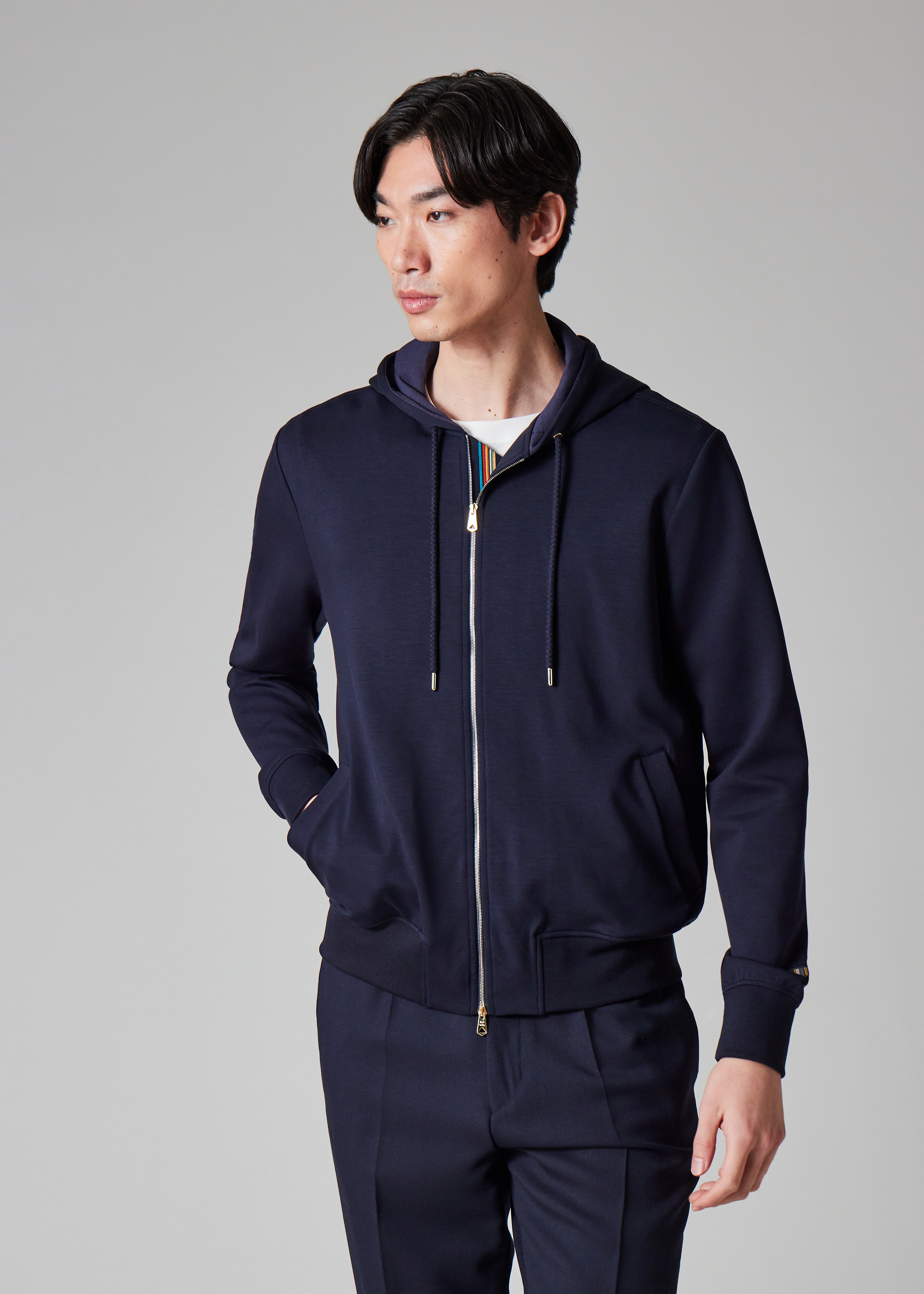 パーカー JANE SMITH 14G PIMA COTTON FLEECE HOODIE 20870_M25300045-190812TCX-02-