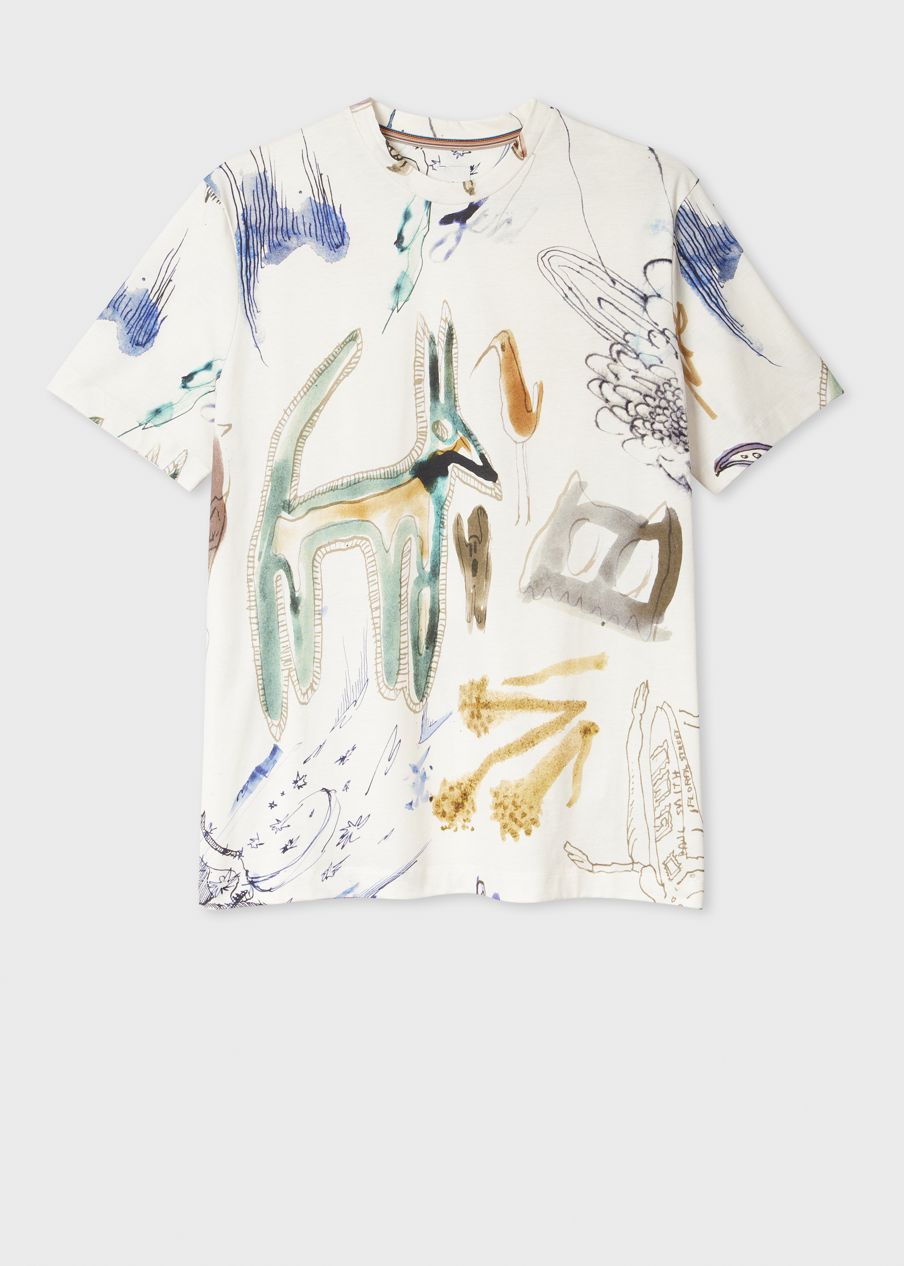Paul Smith White 'Little Beasts' Print T-Shirt | King's Cross