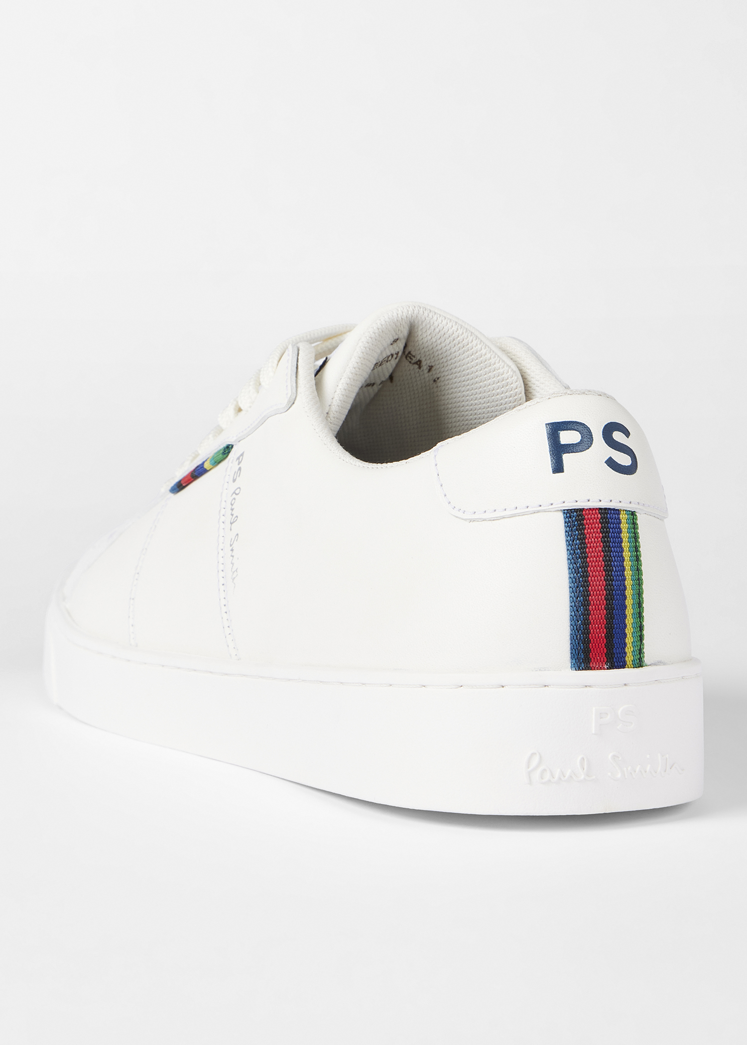 Men's White Leather 'Beech' Trainers Men's White Leather 'Beech' Trainers
