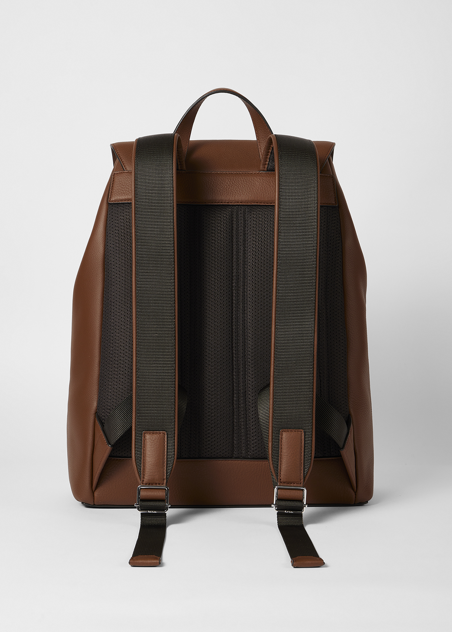 Paul Smith Brown Leather Flap Backpack | King's Cross