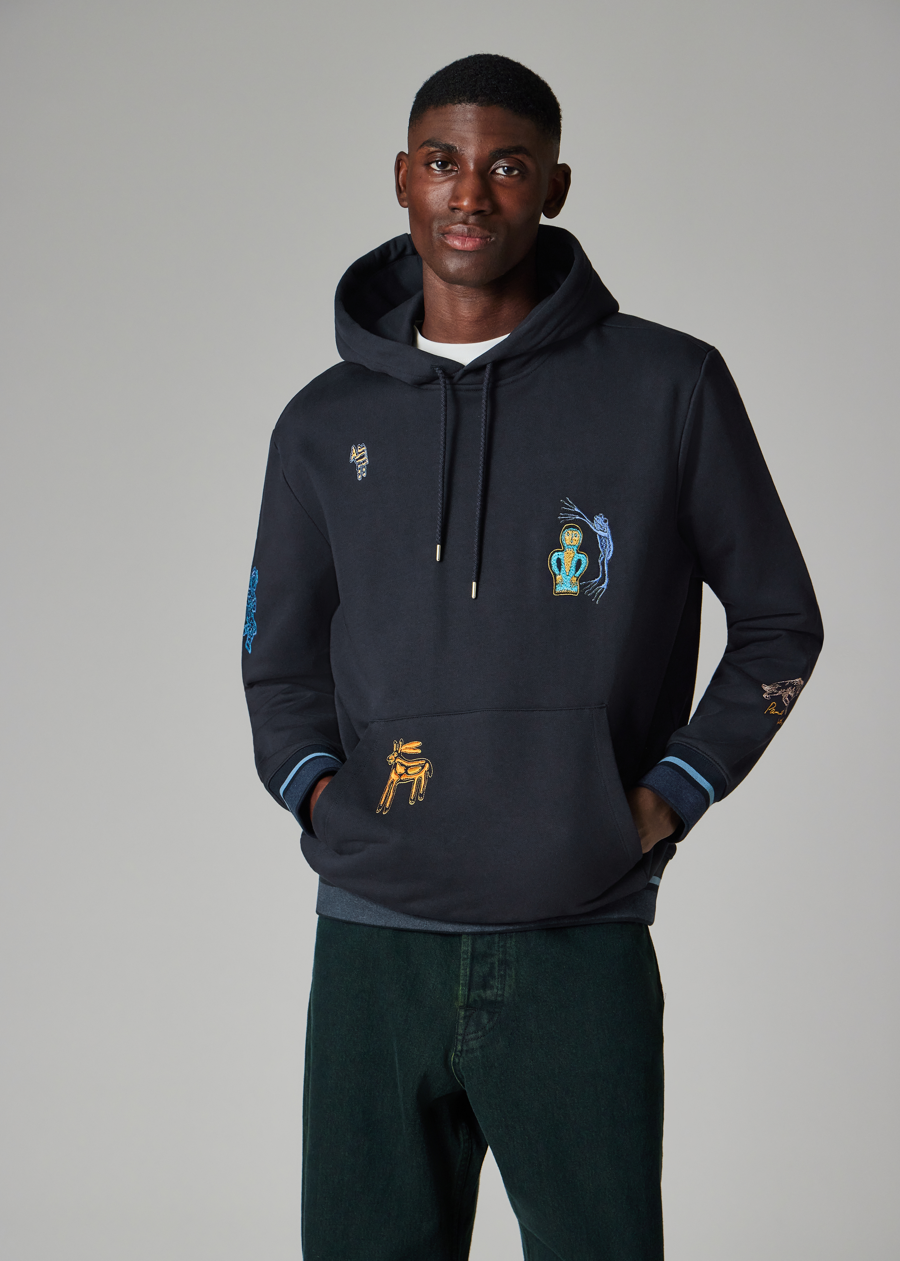 Paul Smith Navy Embroidered 