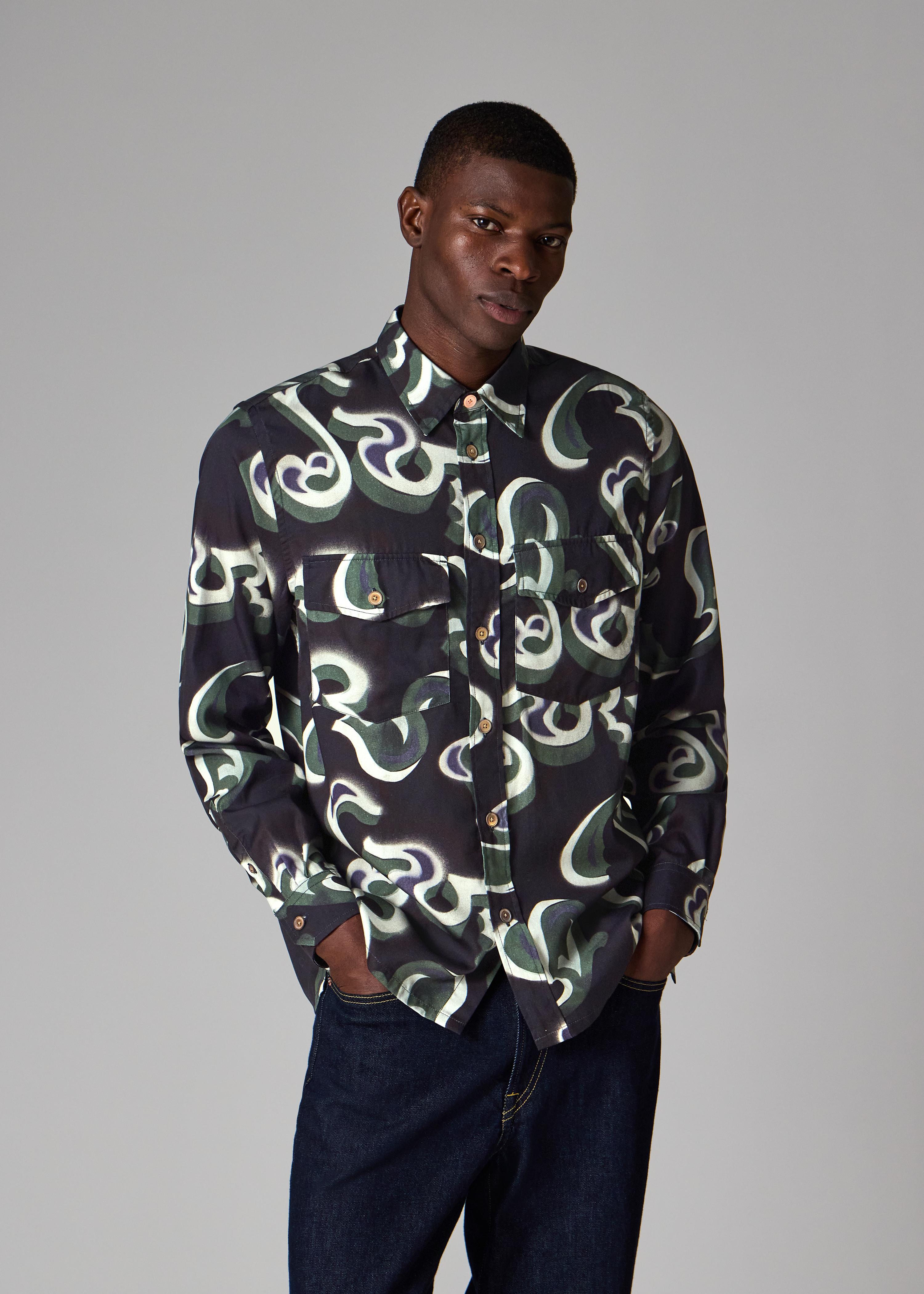 【人気】Paul Smith　BLACK WATCH RUFFLE SHIRT 人気】Paul Smith BLACK WATCH RUFFLE SHIRT
