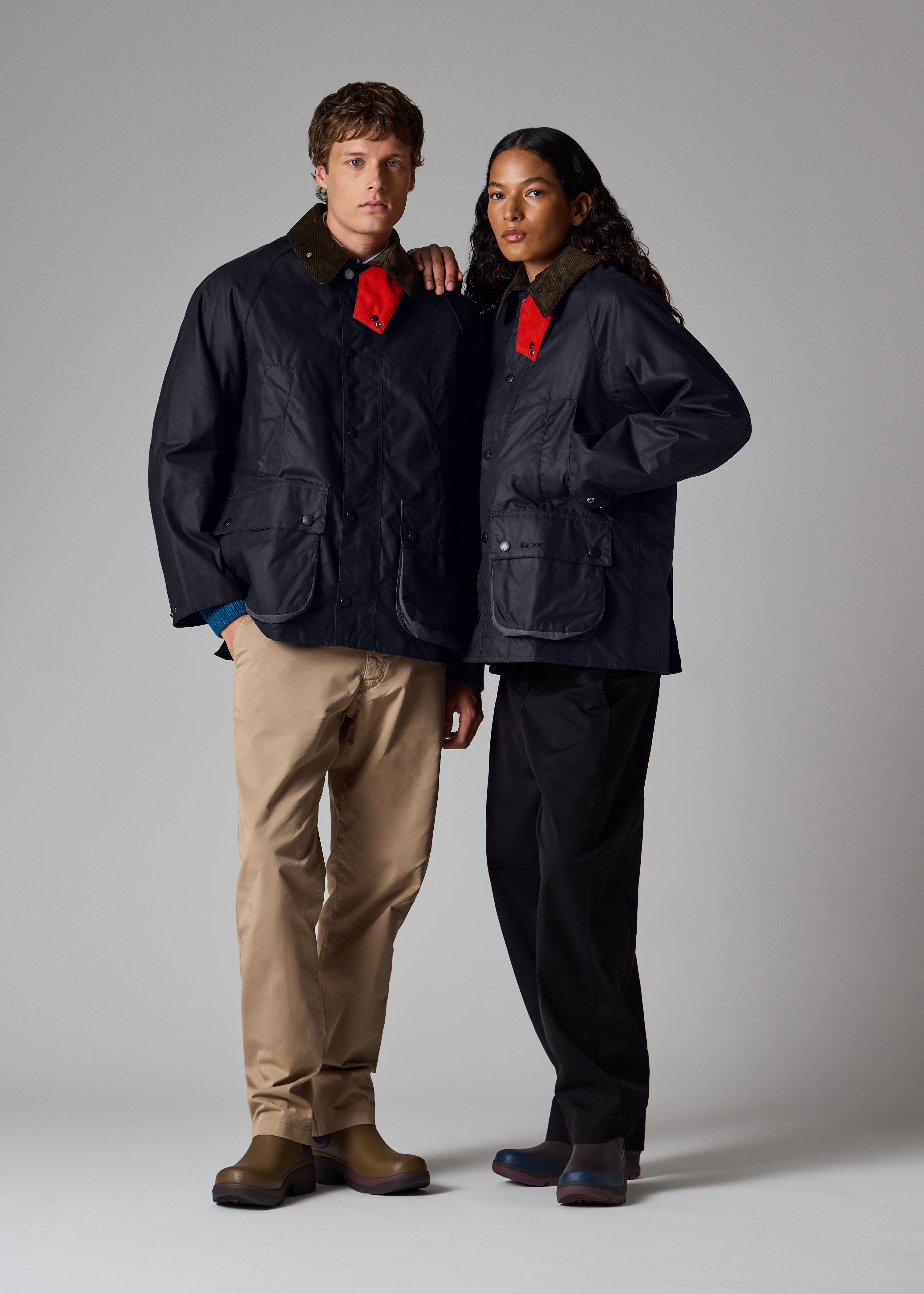 Paul Smith loves Barbour - Night Sky Oversized Bedale Wax Jacket