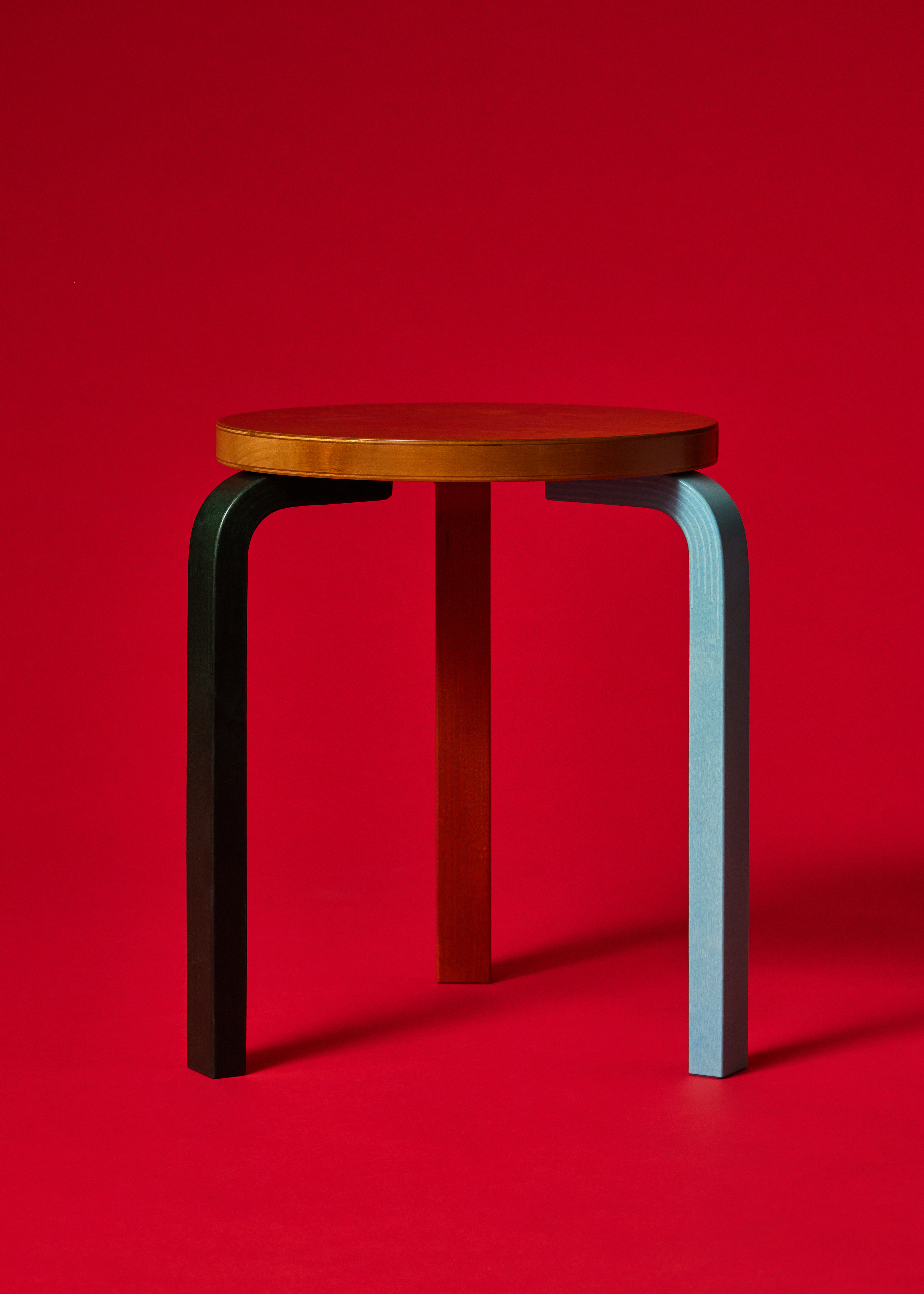 Artek Reimagined by Paul Smith - Four Colour-Stained Stool 60
