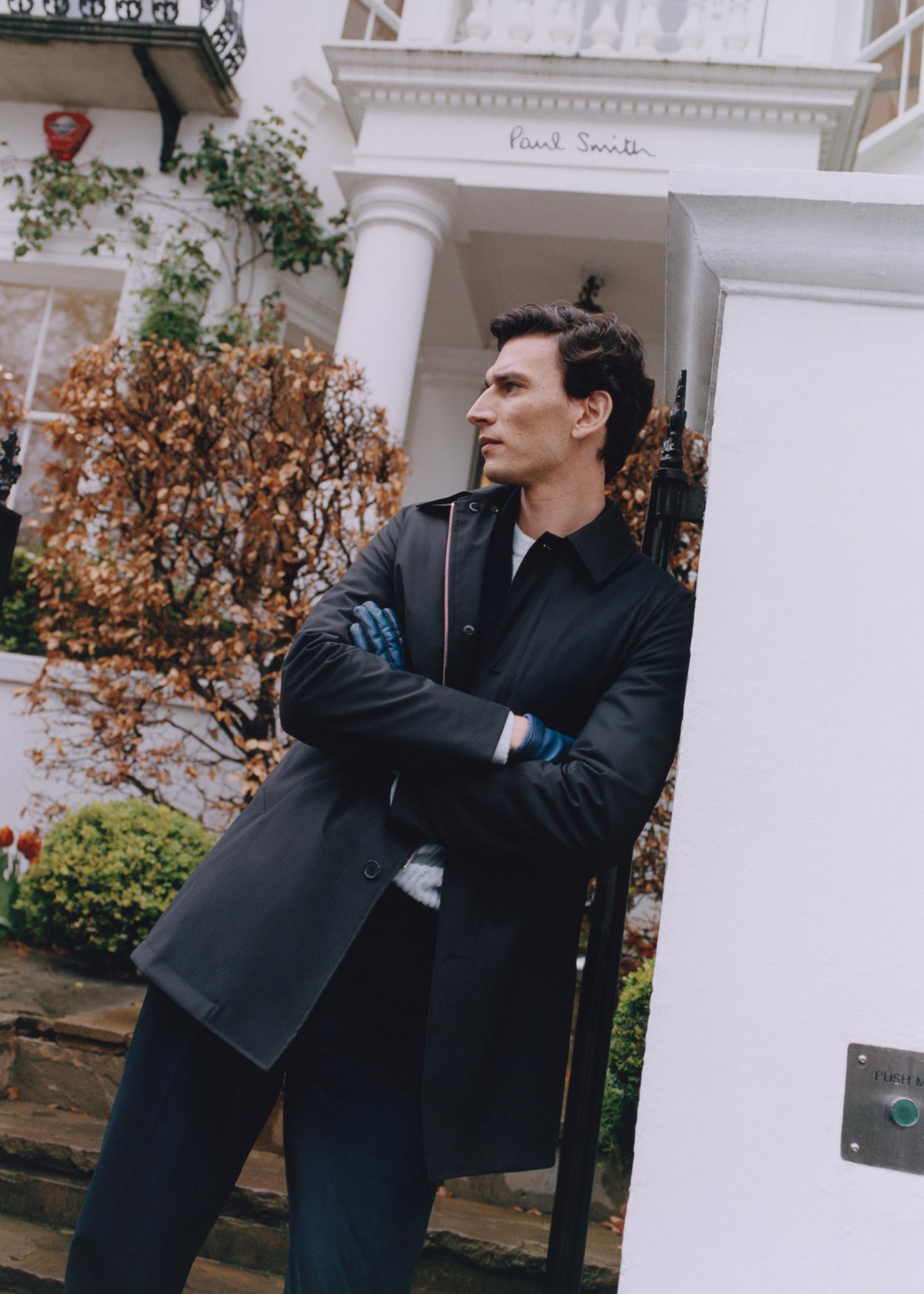 ジャケット・アウター Paul Smith LORO PIANA TRENCH COAT M CONTINUOUS - NAVY, LORO PIANA, MAC W/ REMOVABLE LINING
