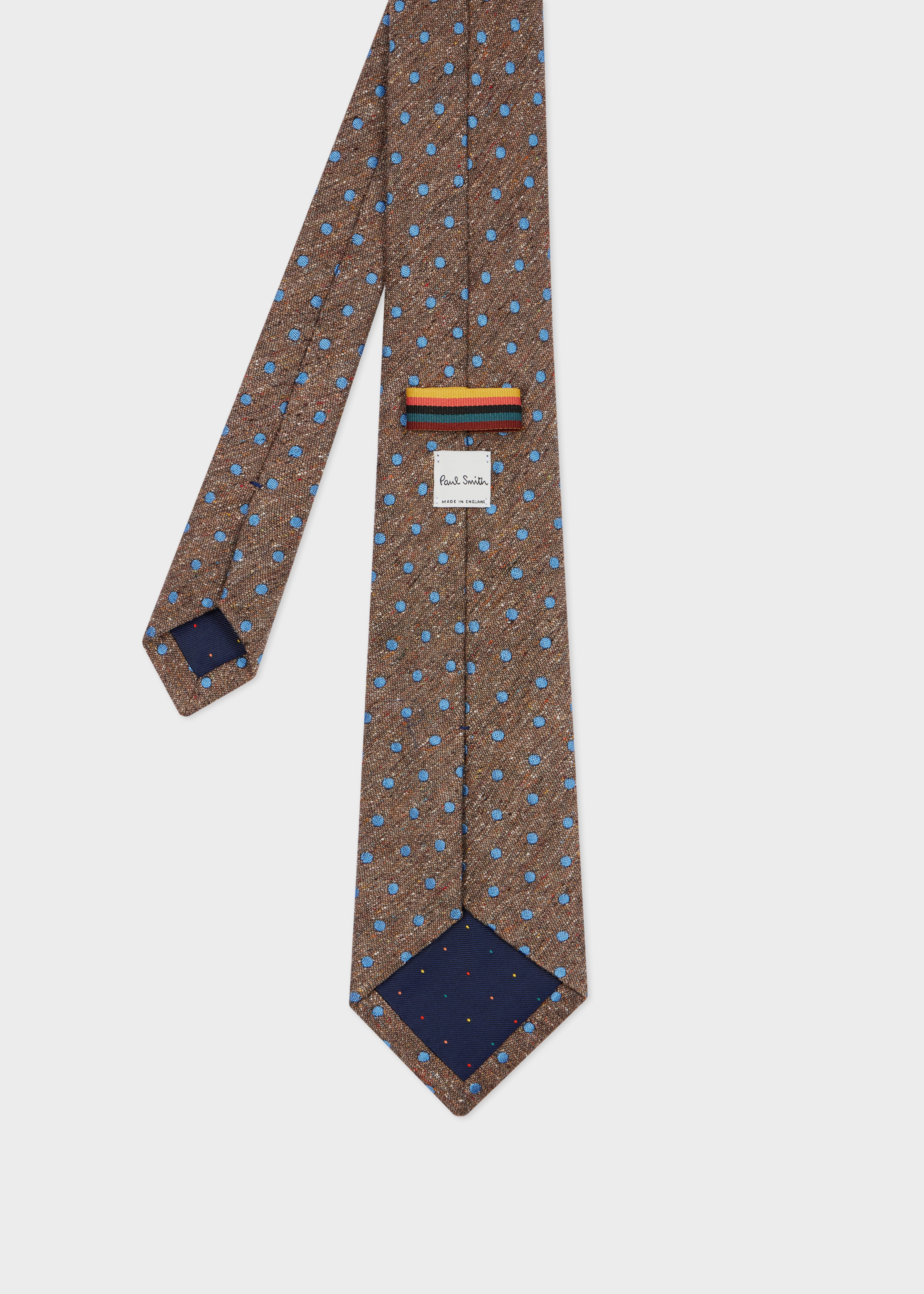 Men's Blue Marl 'Polka Dot' Tie