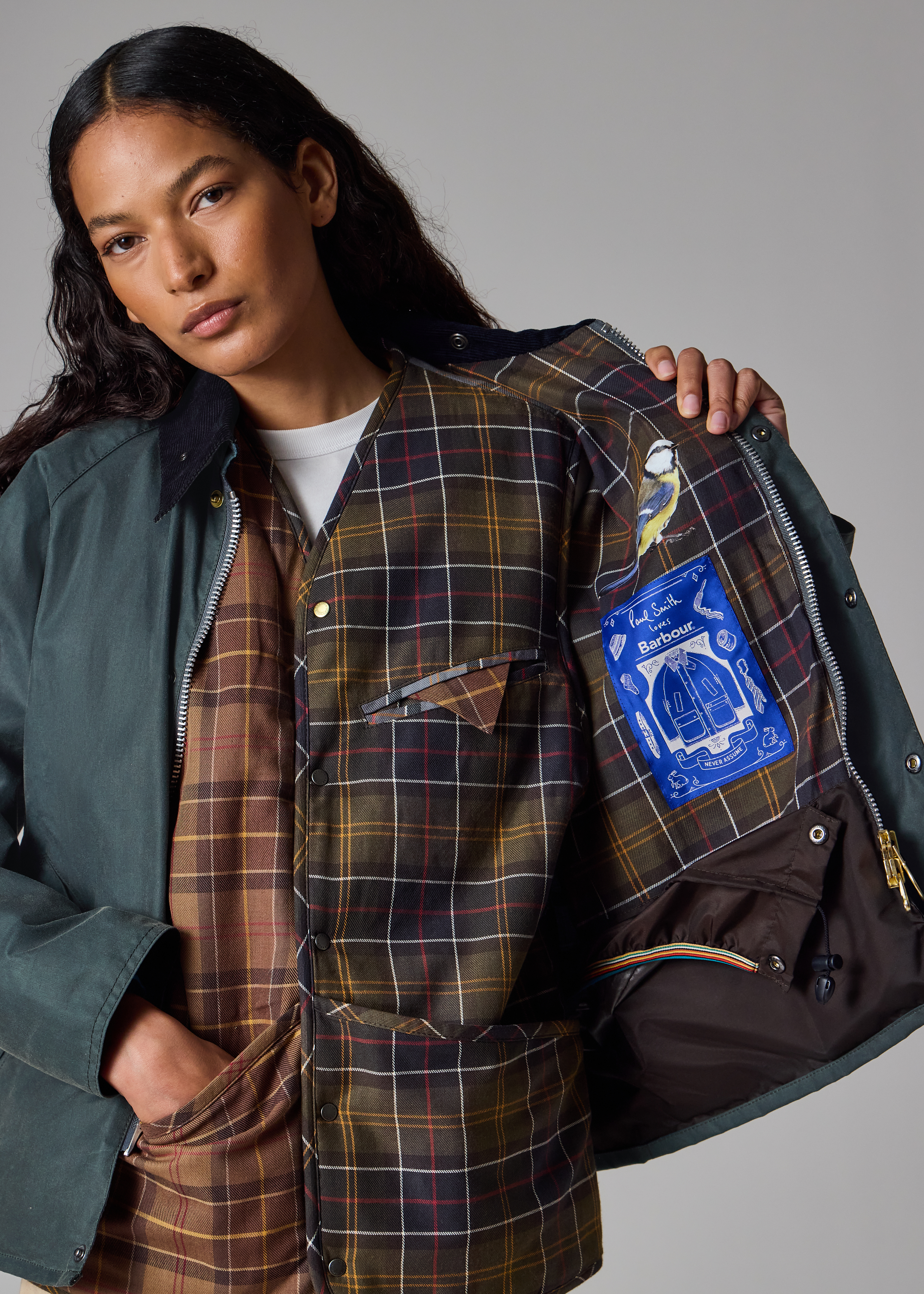 Paul Smith loves Barbour - Slate Transport Wax Jacket