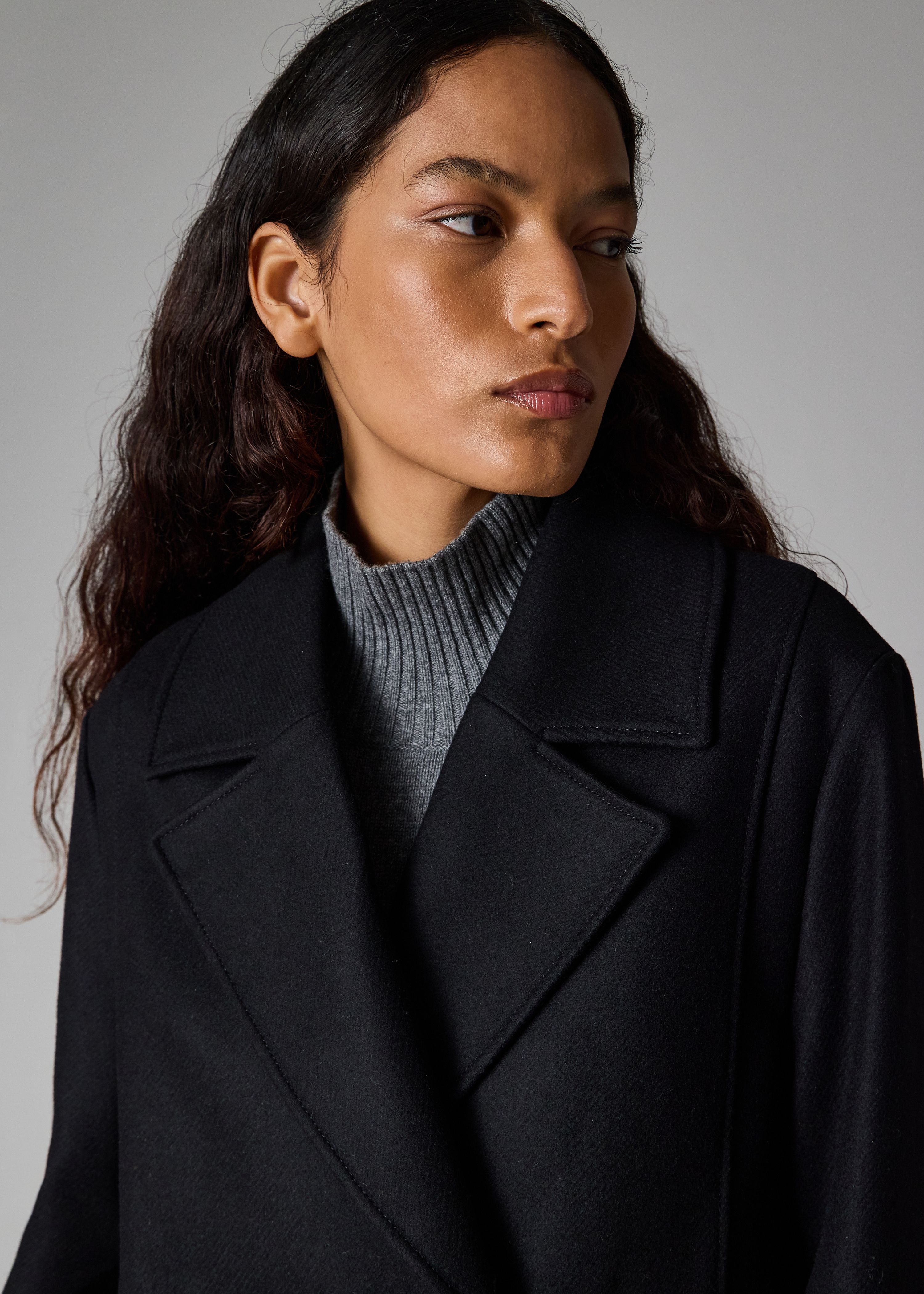 Paul Smith Steel Blue Wool-Cashmere Epsom Coat | King's Cross