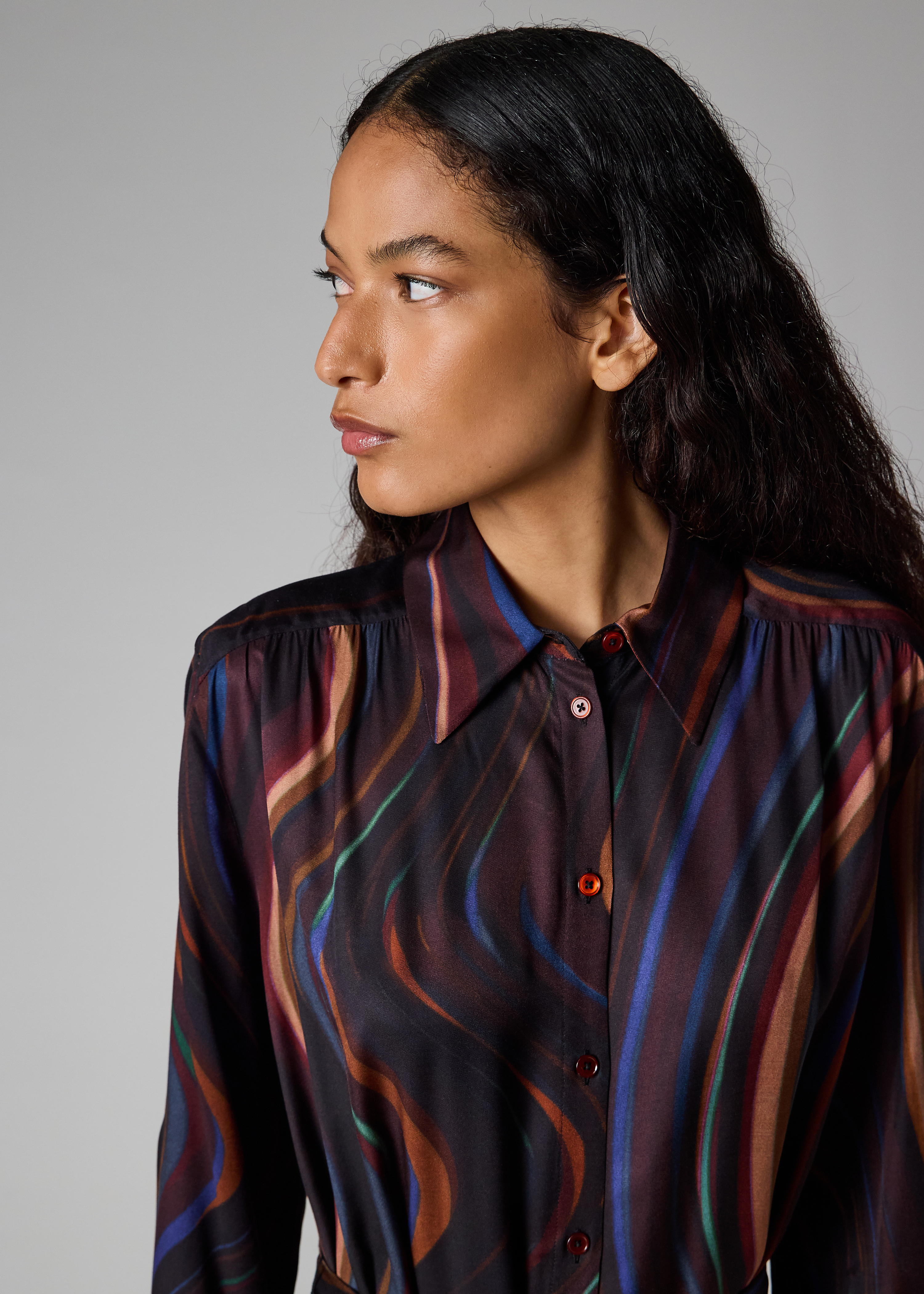 PS Paul Smith Women's 'Midnight Swirl' Shirt Dress | King's Cross