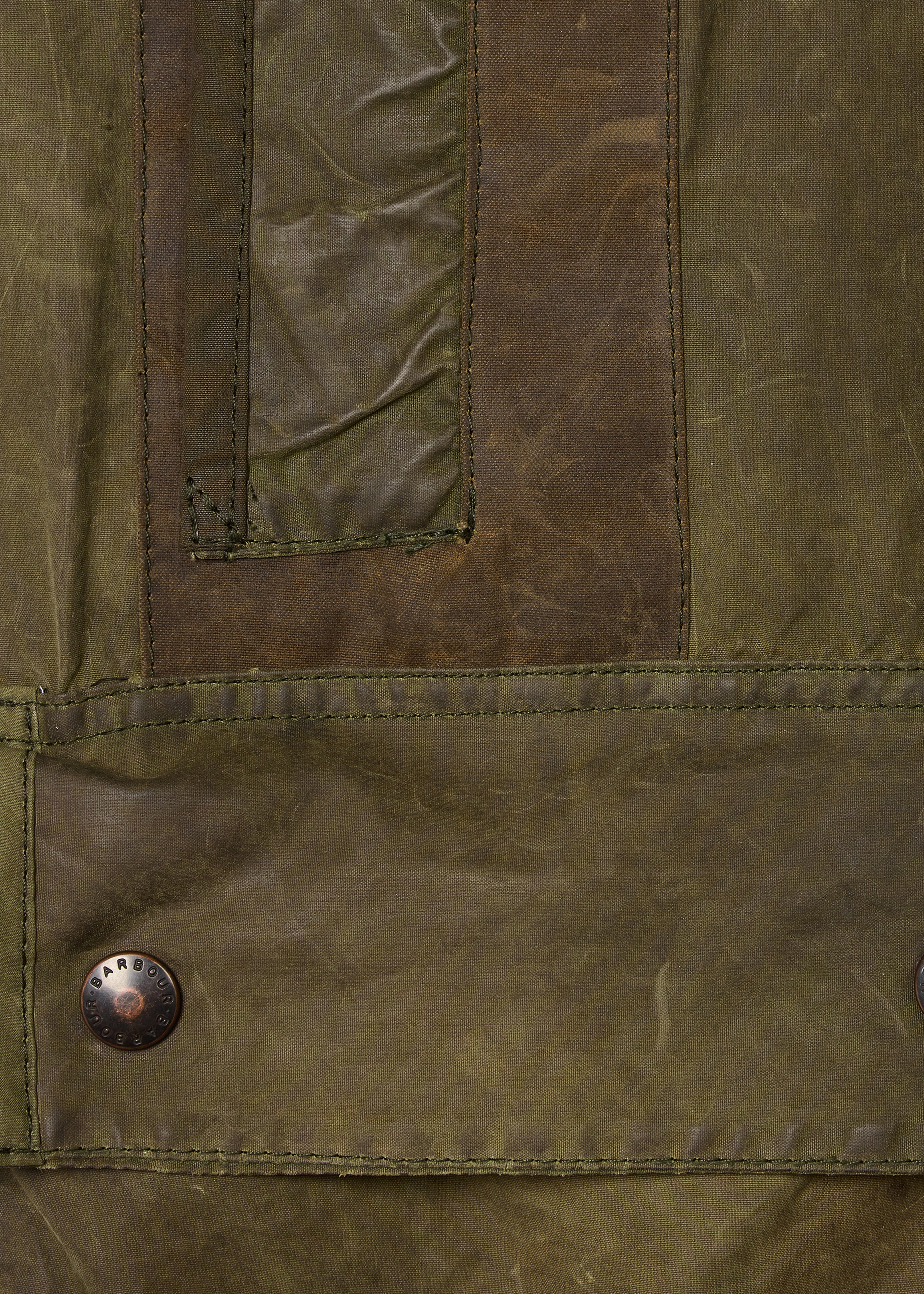 Paul Smith loves Barbour - Re-Loved Green Waxed Jacket thumbnail 10