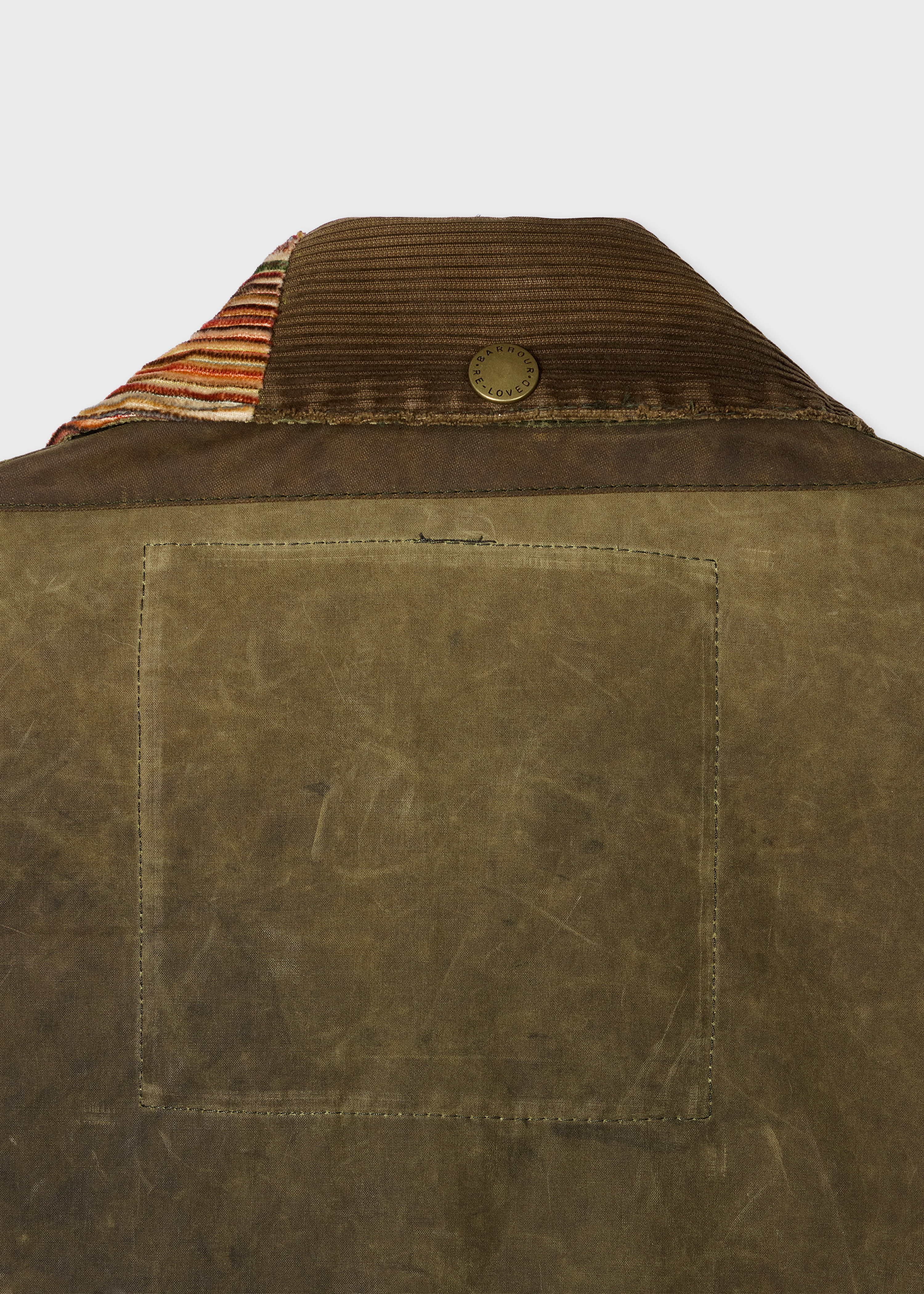 Paul Smith loves Barbour - Re-Loved Green Waxed Jacket thumbnail 12