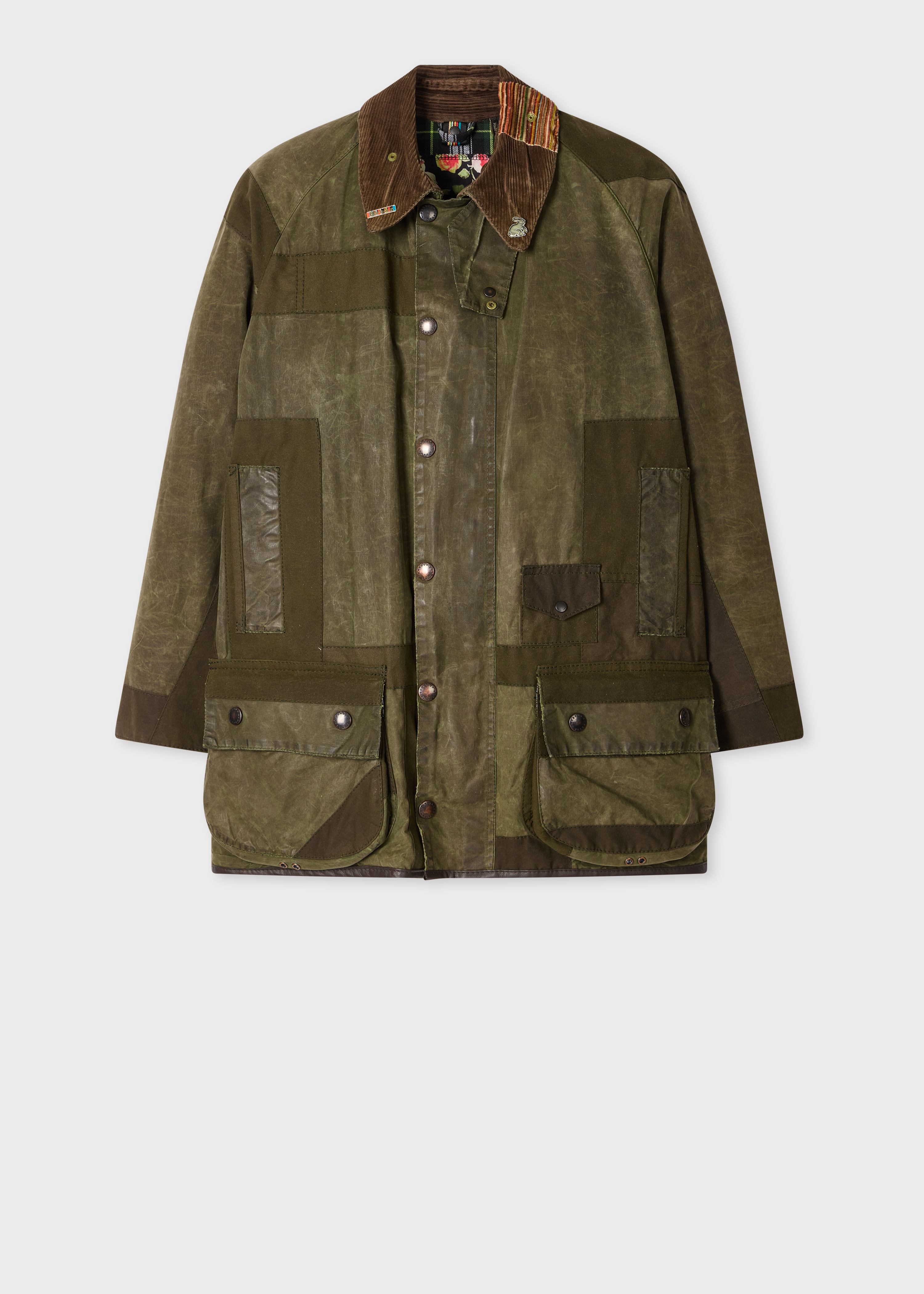 Paul Smith loves Barbour - Re-Loved Green Waxed Jacket