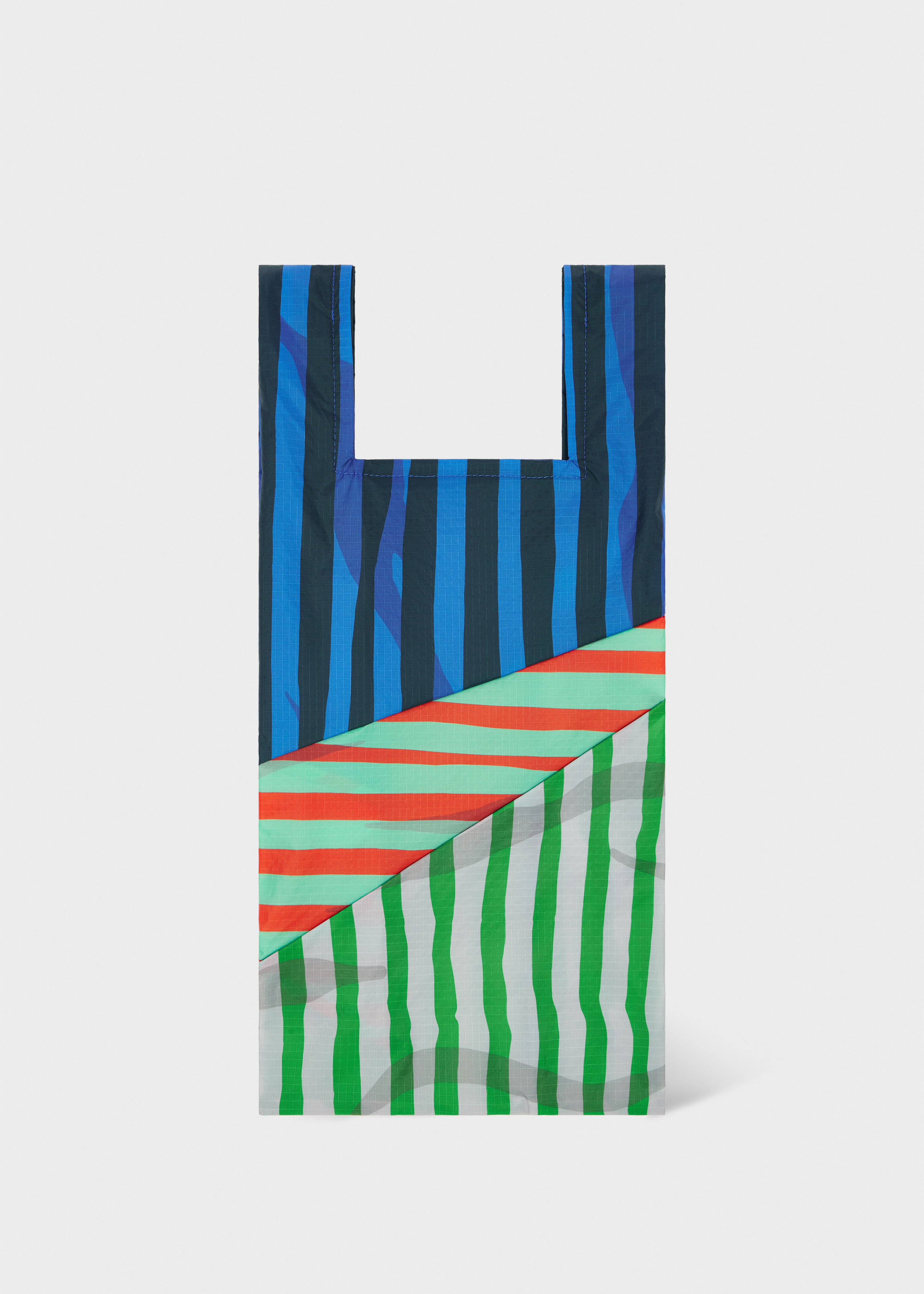 バッグ Susan Bijl X Paul Smith L Susan Bijl x Paul Smith - Pink Mixed-Stripe 'The New Shopping Bag