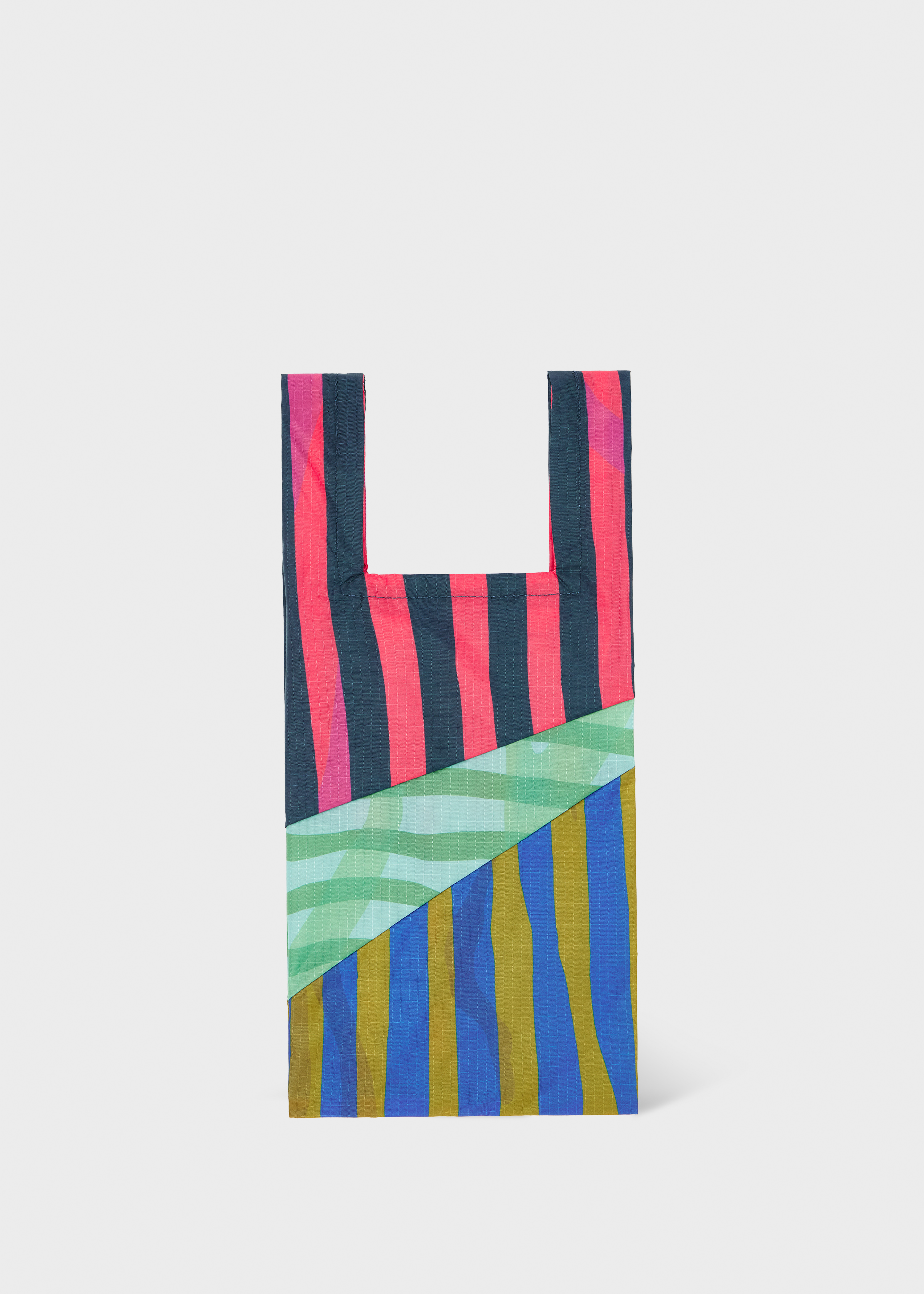 Susan Bijl x Paul Smith - Pink Mixed-Stripe 'The New Shopping Bag