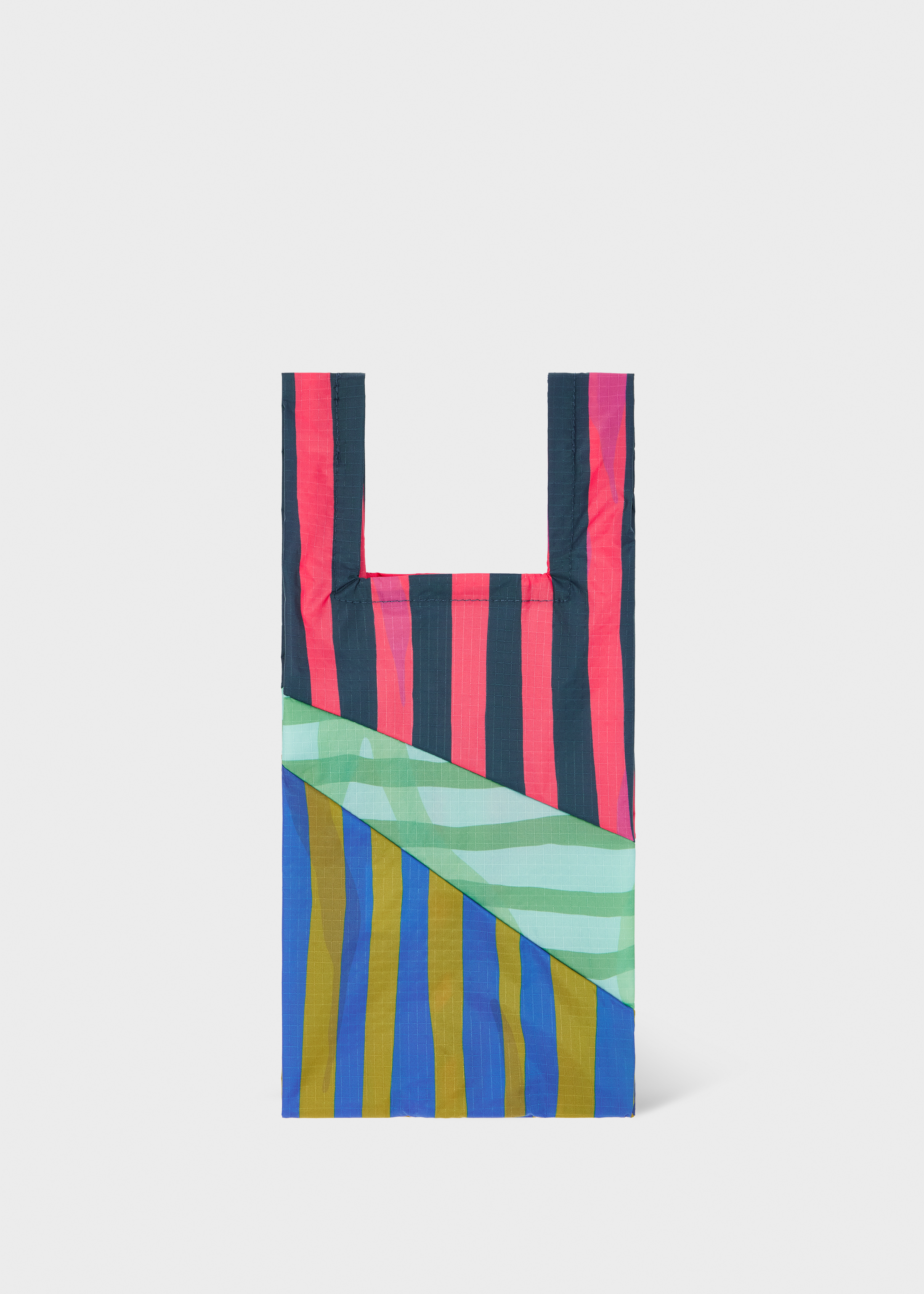 Susan Bijl x Paul Smith - Pink Mixed-Stripe 'The New Shopping Bag