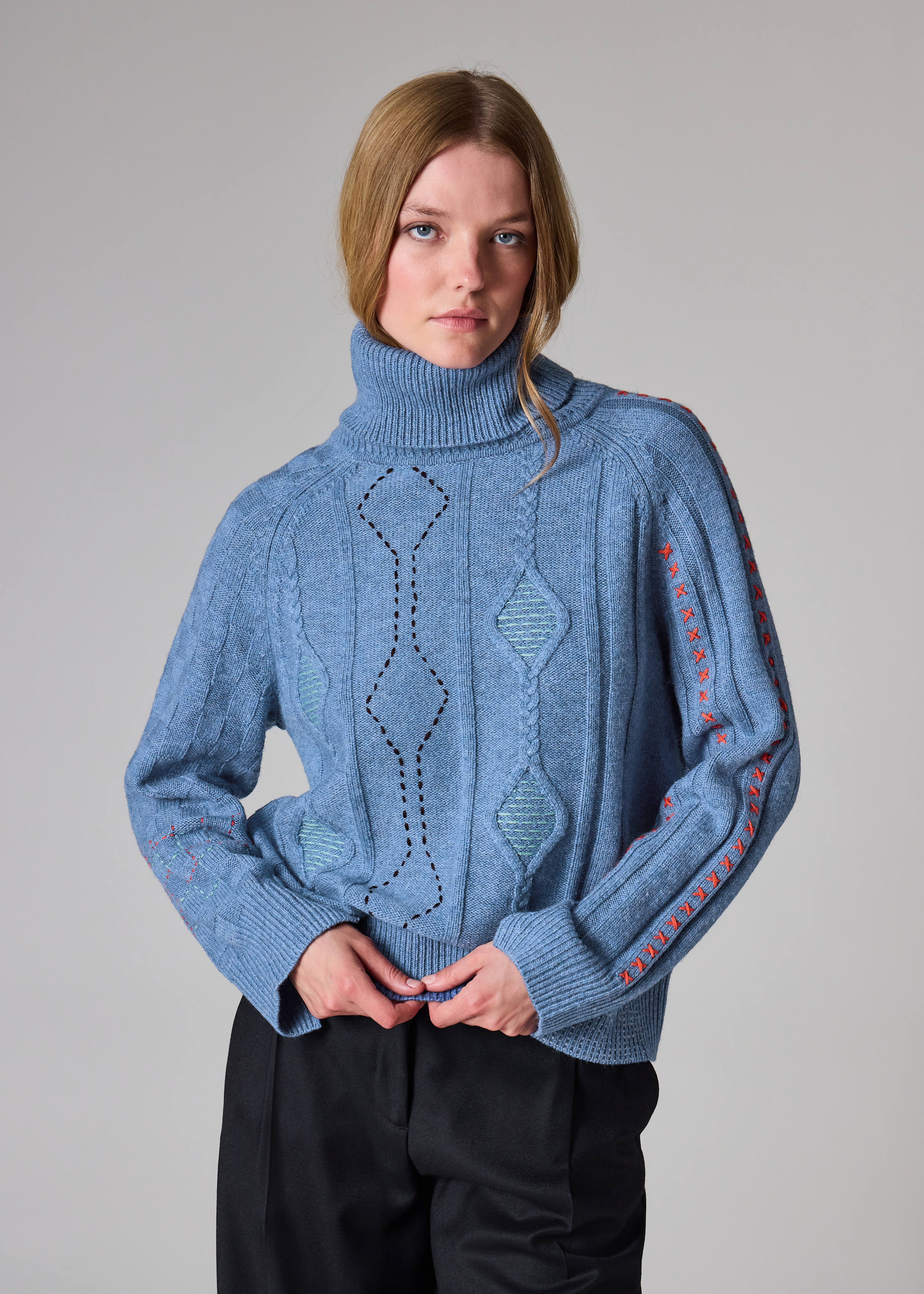 WTAPS SIGN SWEATER POLY BLUE XL ニット 2024 A/W WTAPS SIGN