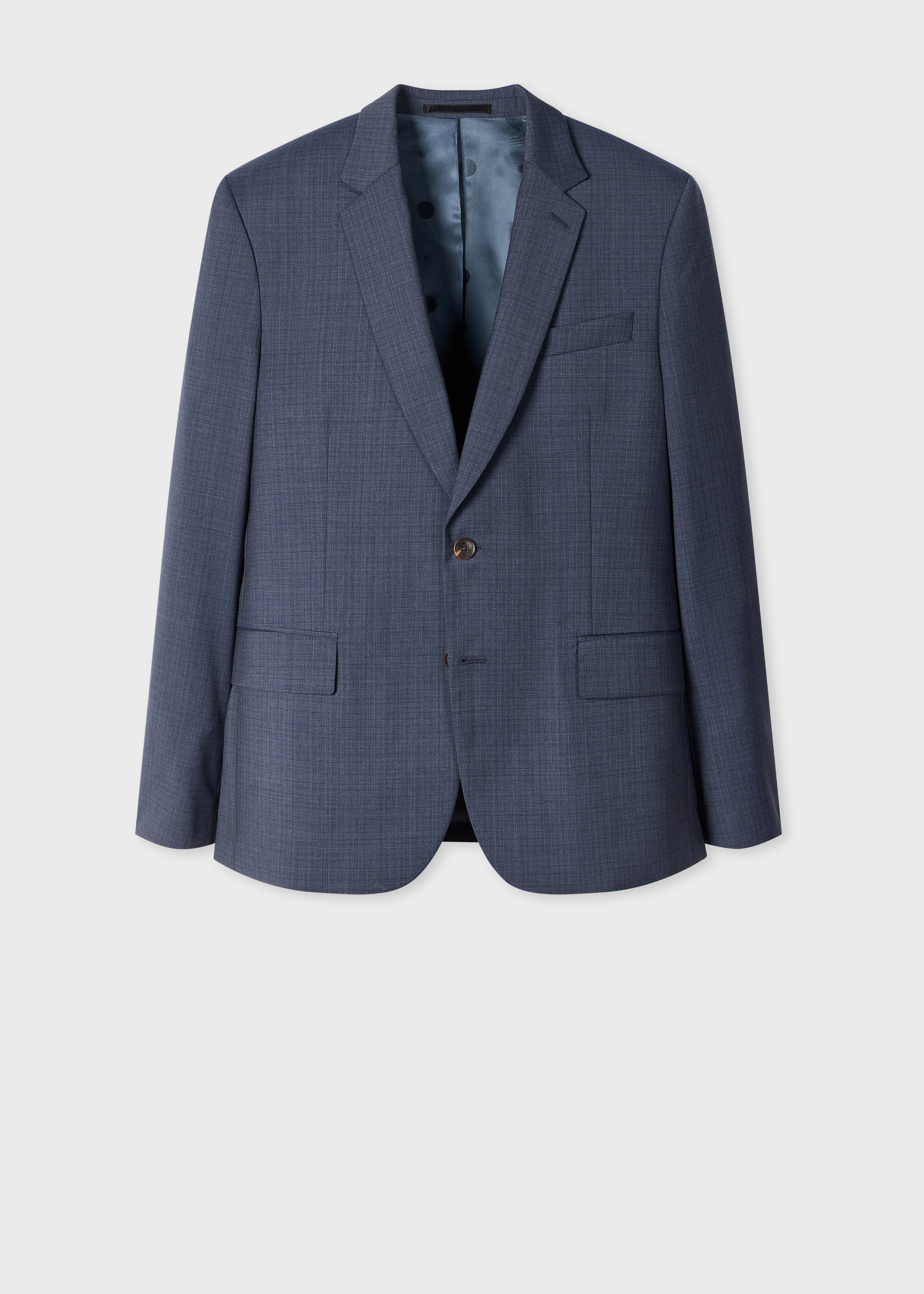 The Soho - Tailored-Fit Dark Blue Wool Suit primary image
