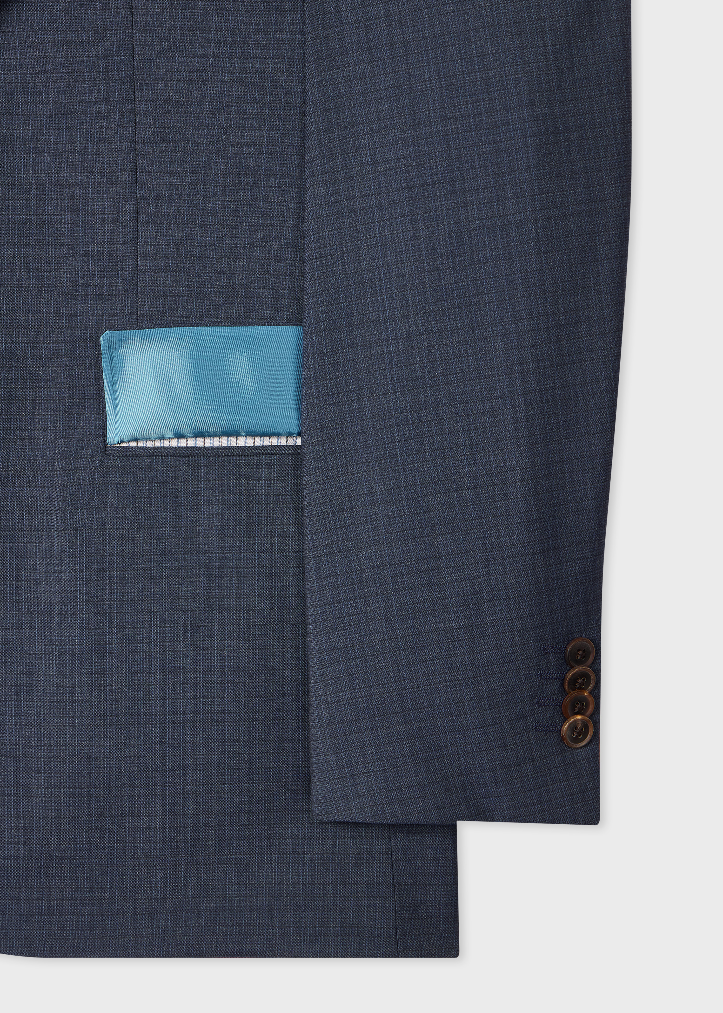 The Soho - Tailored-Fit Dark Blue Wool Suit thumbnail 3