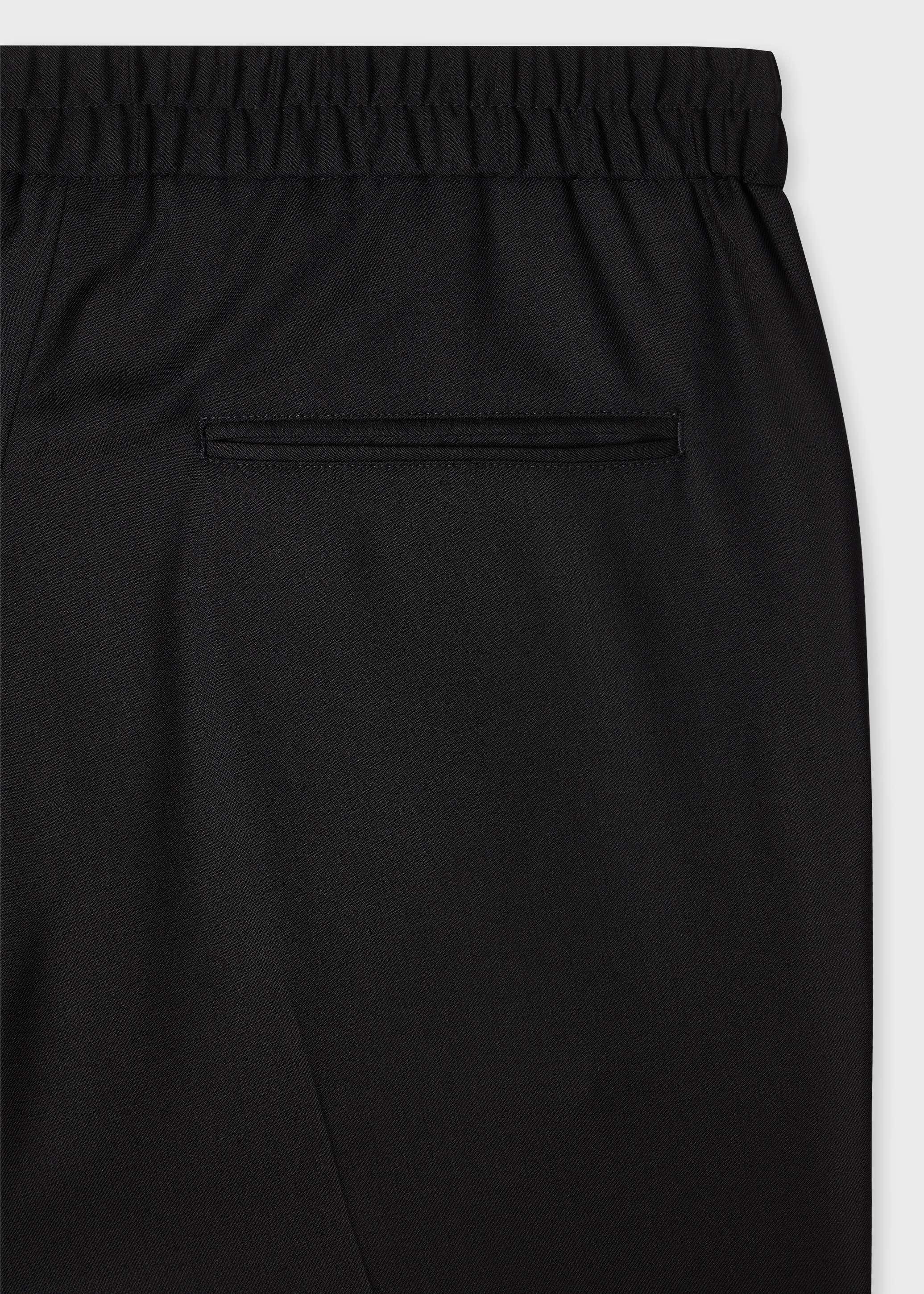 A Suit To Travel In - Black Elasticated-Waist Trousers thumbnail 6